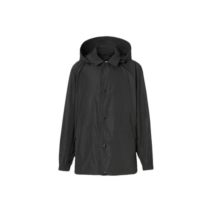 Burberry Burberry SS23 Black Logo Print Hooded Jacket Size US L / EU 52-54 / 3 - 1 Thumbnail