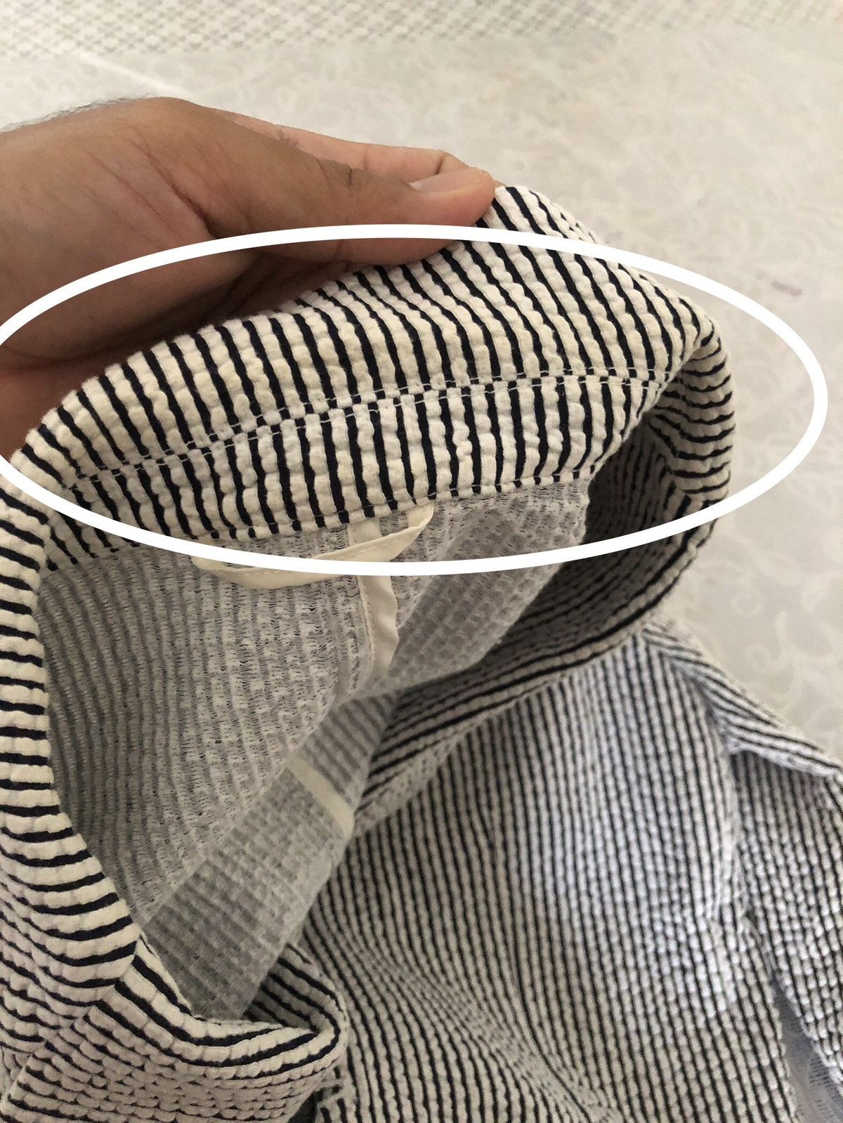 Issey Miyake Tete Homme by Issey Miyake Pleated Strip Blazer Size M / US 6-8 / IT 42-44 - 20 Thumbnail