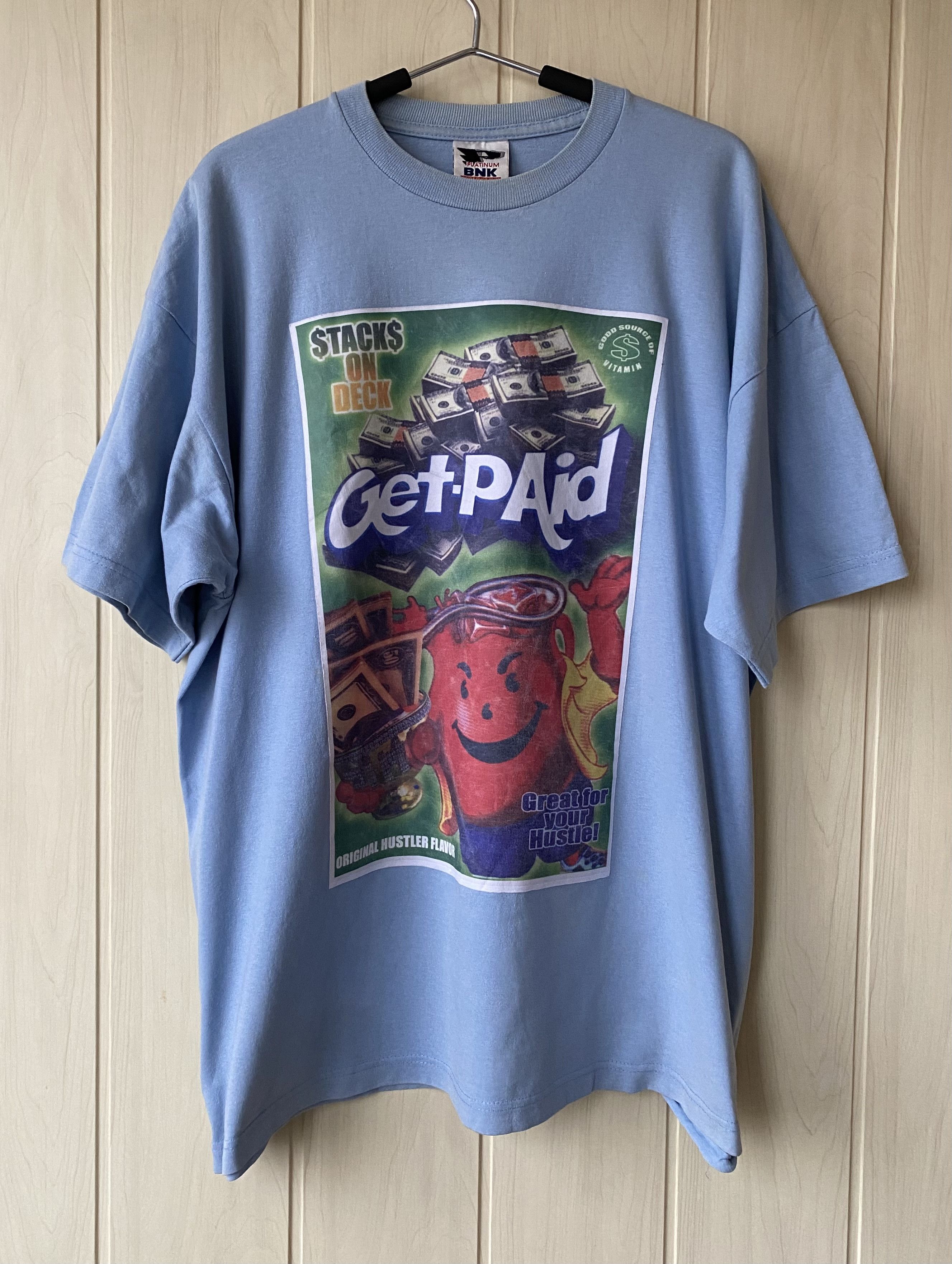 image of Rap Tees x Vintage Kool-Aid Rap Hustler OG T-Shirt in Blue, Men's (Size XL)