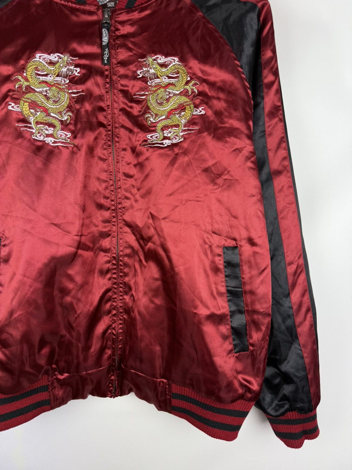 Japanese Brand YDU Co Men’s Japanese Embroidered Bomber Jacket Size L Size US L / EU 52-54 / 3 - 6 Thumbnail