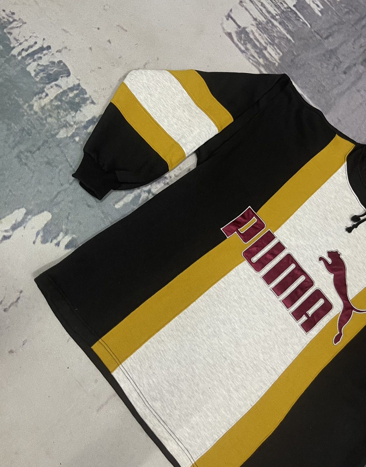 Puma × Vintage 80s PUMA BIG LOGO SWEATSHIRT RARE DESIGN Size US L / EU 52-54 / 3 - 4 Thumbnail