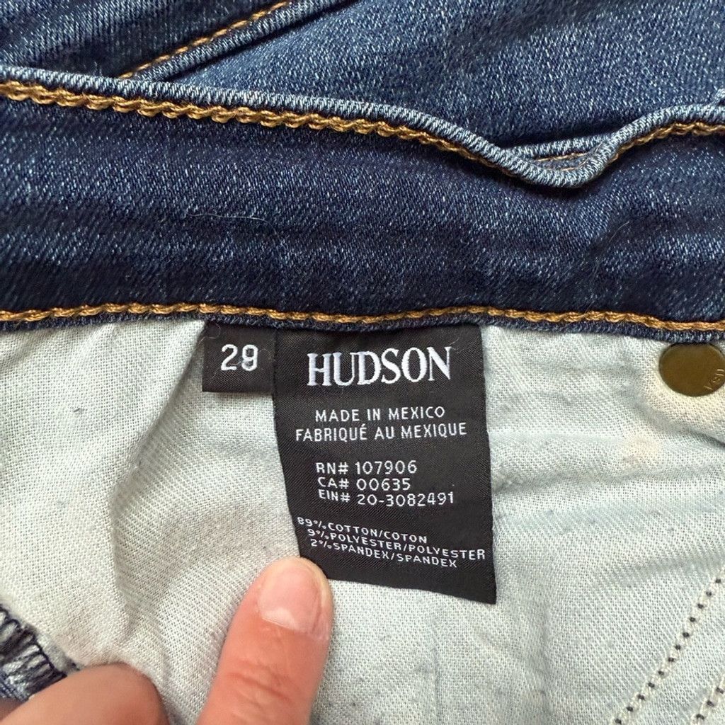 Hudson Hudson Jeans Blue Skinny Denim Size 29" - 4 Thumbnail