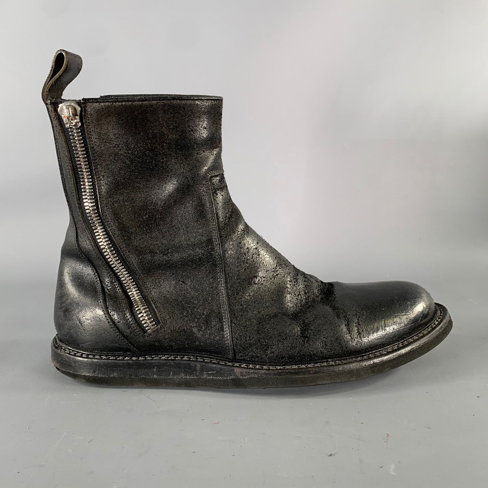 Other SEI OTTO Size 10 Black Solid Leather Chelsea Boots Size US 10 / EU 43 - 2 Thumbnail