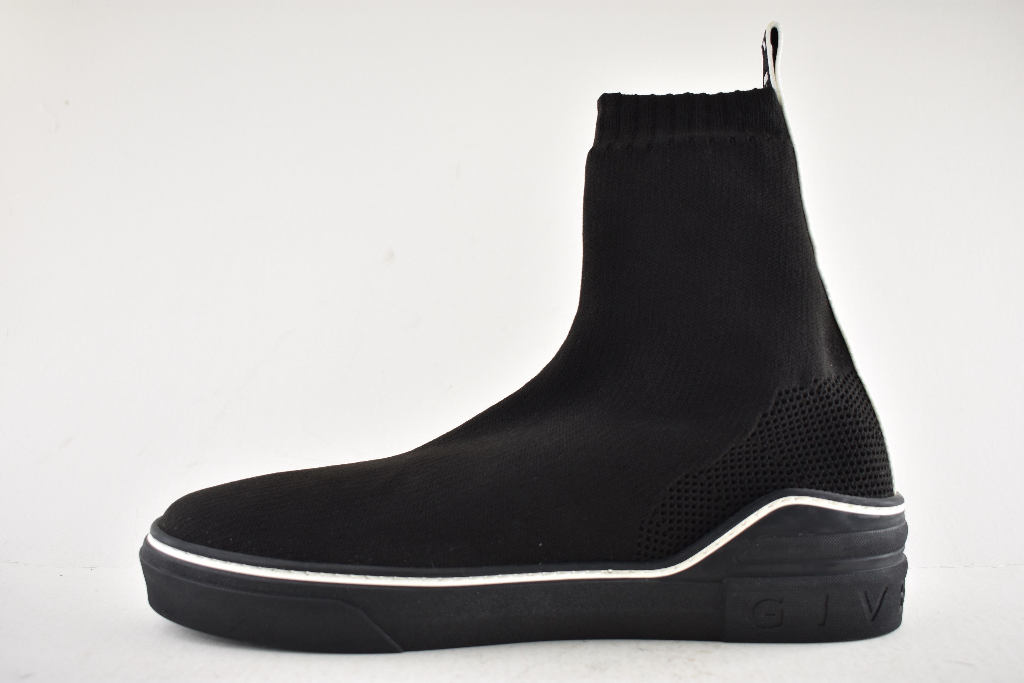 Givenchy George V Sock White High Top Knit Trainer Sneaker 43 10 Size US 10 / EU 43 - 9 Thumbnail