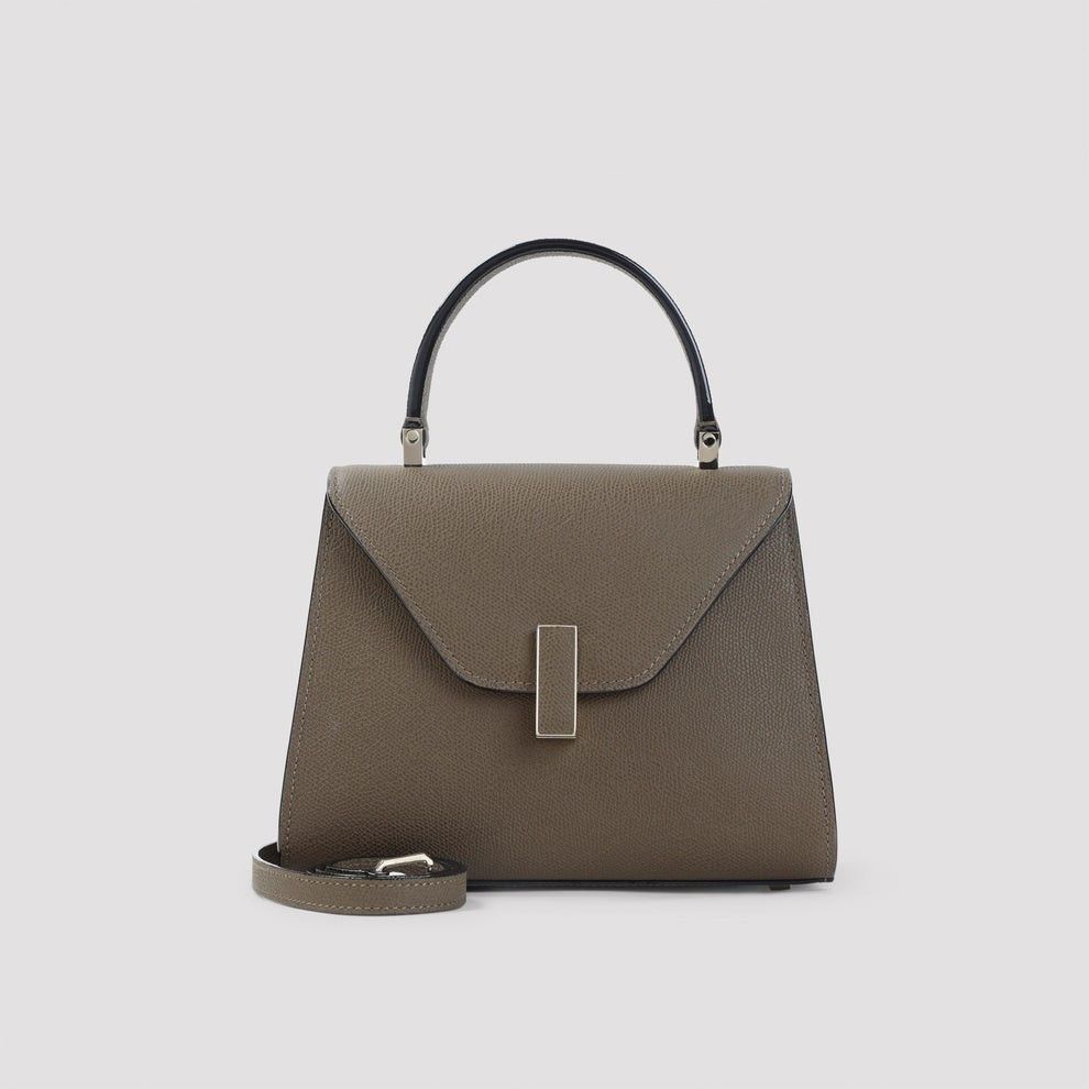 Valextra VALEXTRA Iside Mini Khaki Leather Top Handle Bag New/Authent Size ONE SIZE - 3 Thumbnail