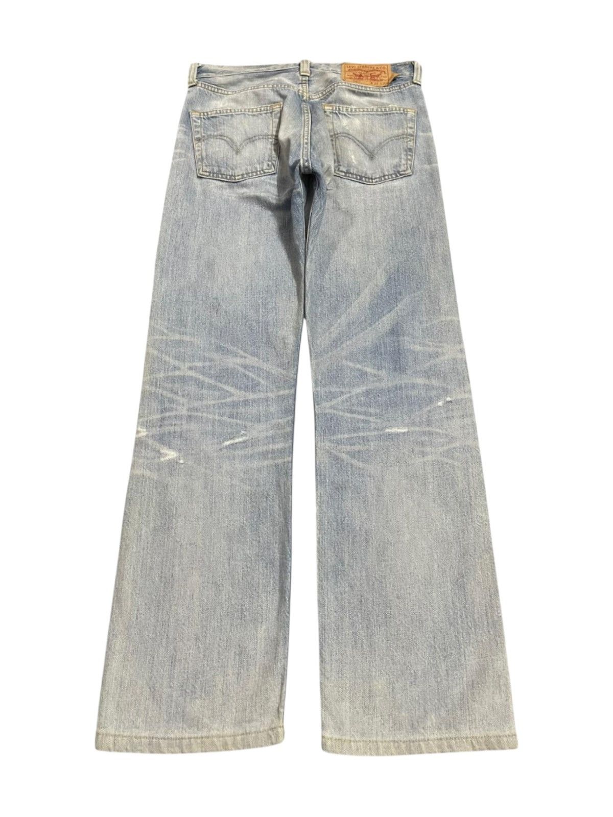 Levi's Vintage 90s Levis 501 Blue Wash Style Distressed Baggy Jeans Size US 29 - 2 Thumbnail