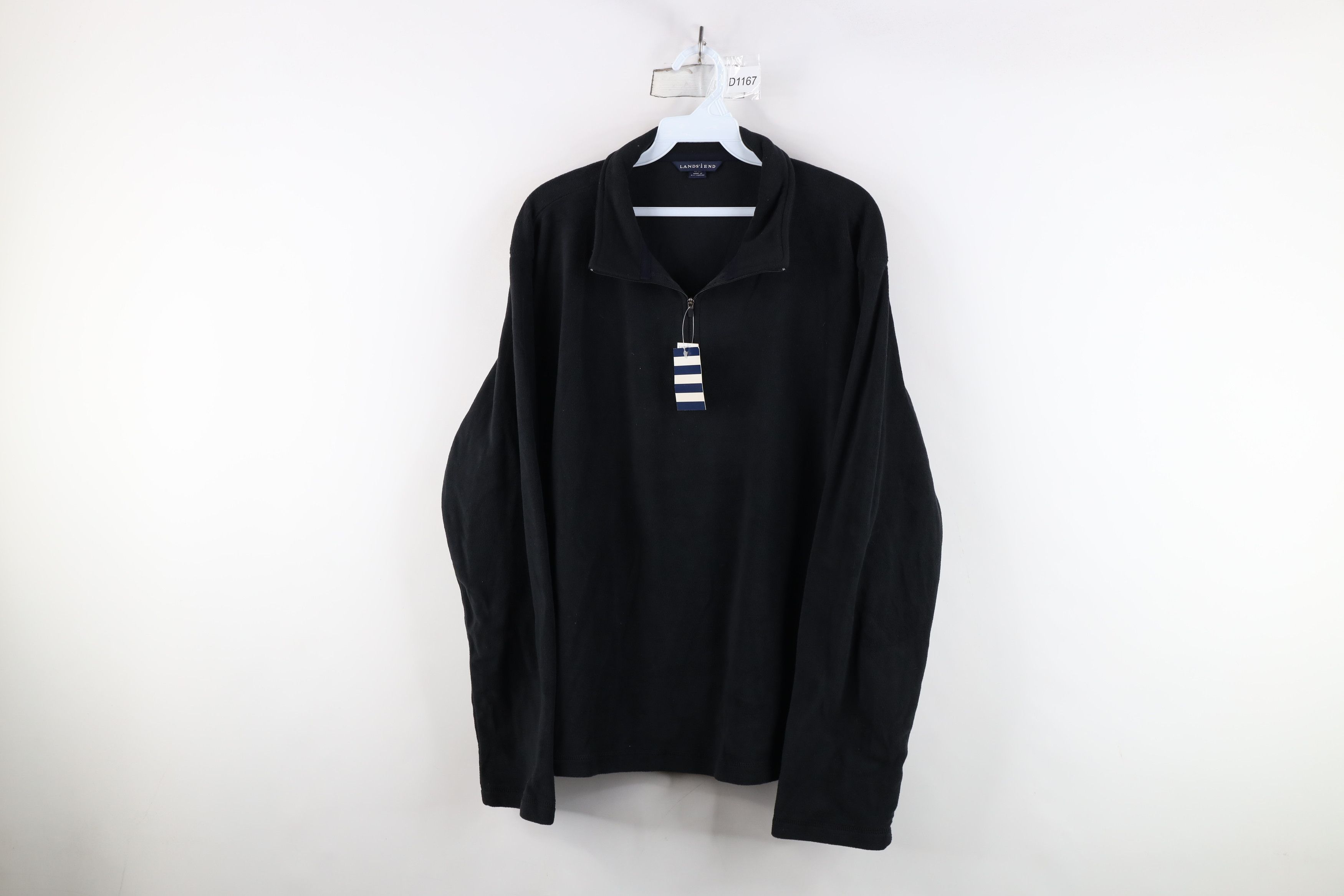 Lands' End Deadstock Vintage Lands End Half Zip Pullover Sweater Black Size US L / EU 52-54 / 3 - 1 Thumbnail
