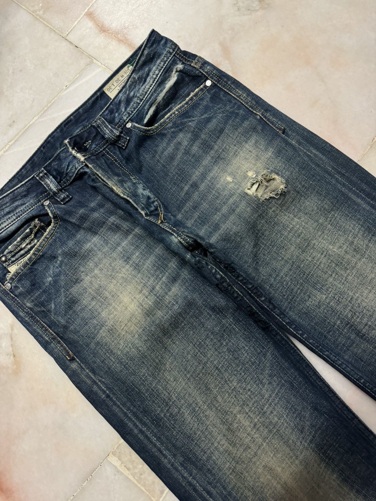 Kapital 💥FLARE💥VINTAGE DIESEL VIKER RUSTY MUDWASH DISTRESSED INSANE Size US 31 - 4 Thumbnail