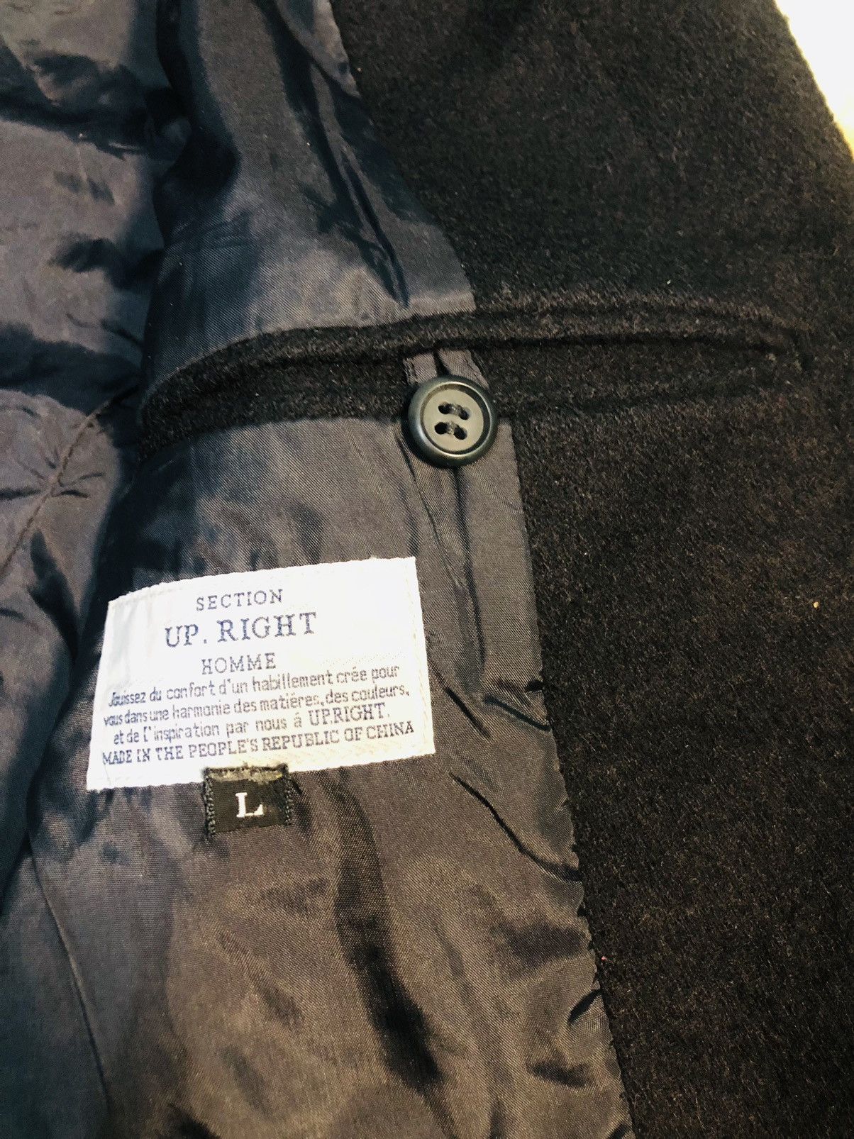 Japanese Brand Up. Right Button Up Jacket (28) Size US L / EU 52-54 / 3 - 7 Thumbnail