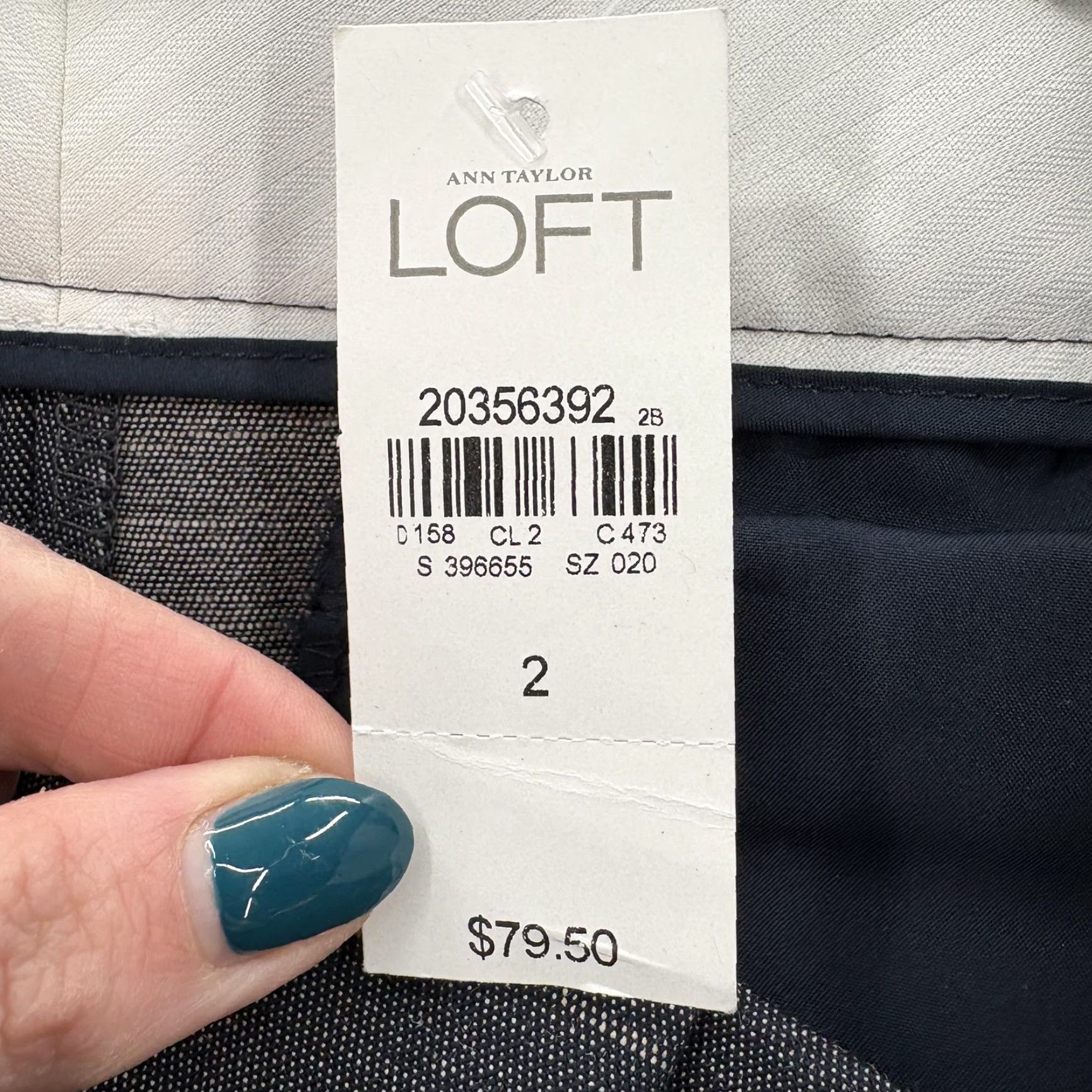 Ann Taylor Ann Taylor LOFT Marisa Pencil Ankle Pants Womens 2 Gray Slim Stretch Career NWT Size 26" / US 2 / IT 38 - 7 Thumbnail