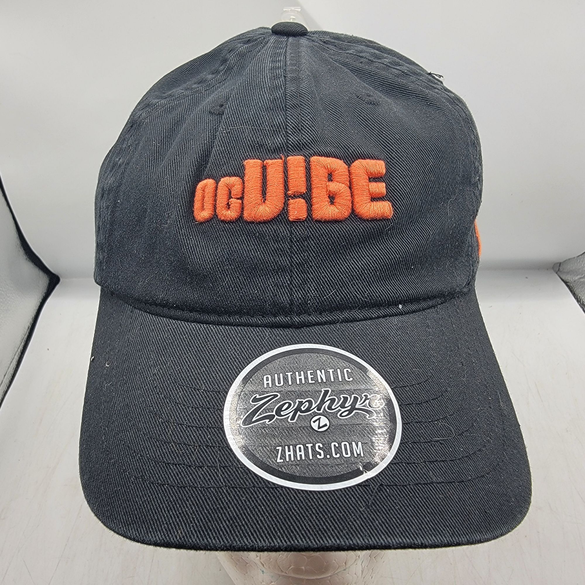 Zephyr OC Vibe Zephyr Black Orange Adjustable Baseball Cap Hat Cali Size ONE SIZE - 1 Thumbnail