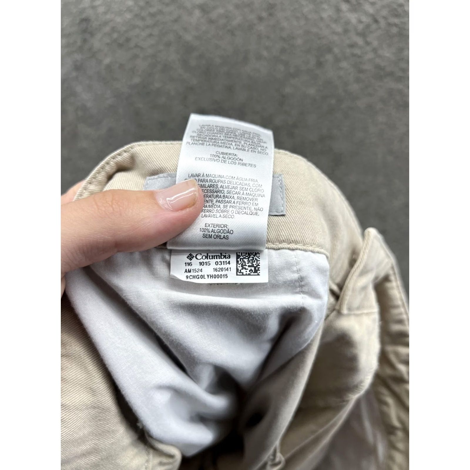 Vintage Columbia Pants Mens 40x32 Beige Chino Cotton Regular Fit Straight Leg Casual Size US 40 / EU 56 - 6 Thumbnail