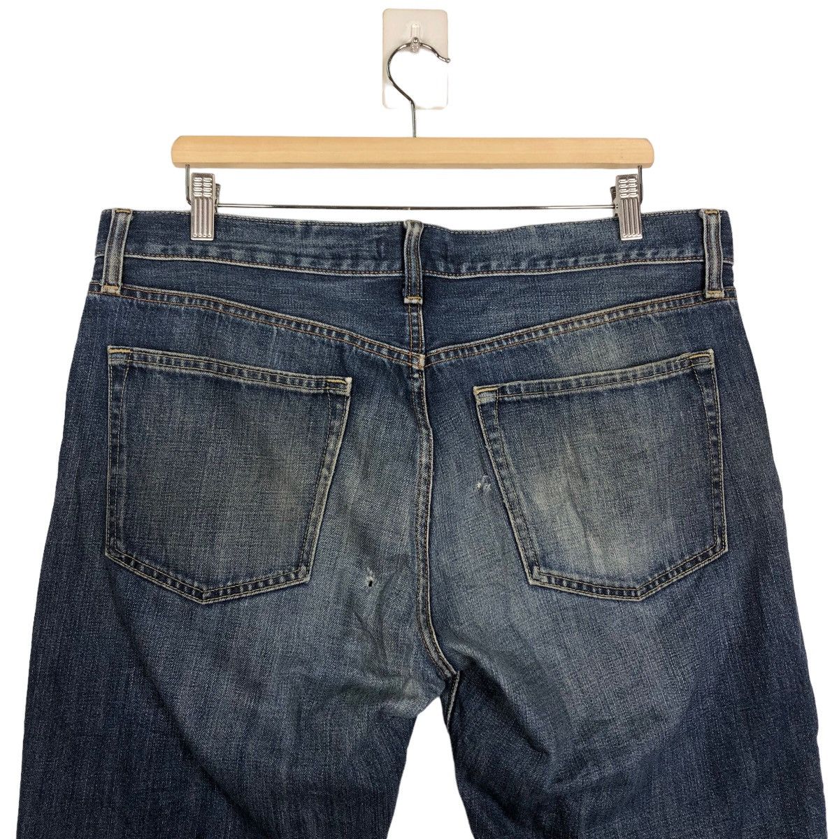 Japanese Brand 🔥Rare Straight Cut Denim Jeans Uniqlo Japan Issey Miyake Size US 36 / EU 52 - 8 Thumbnail