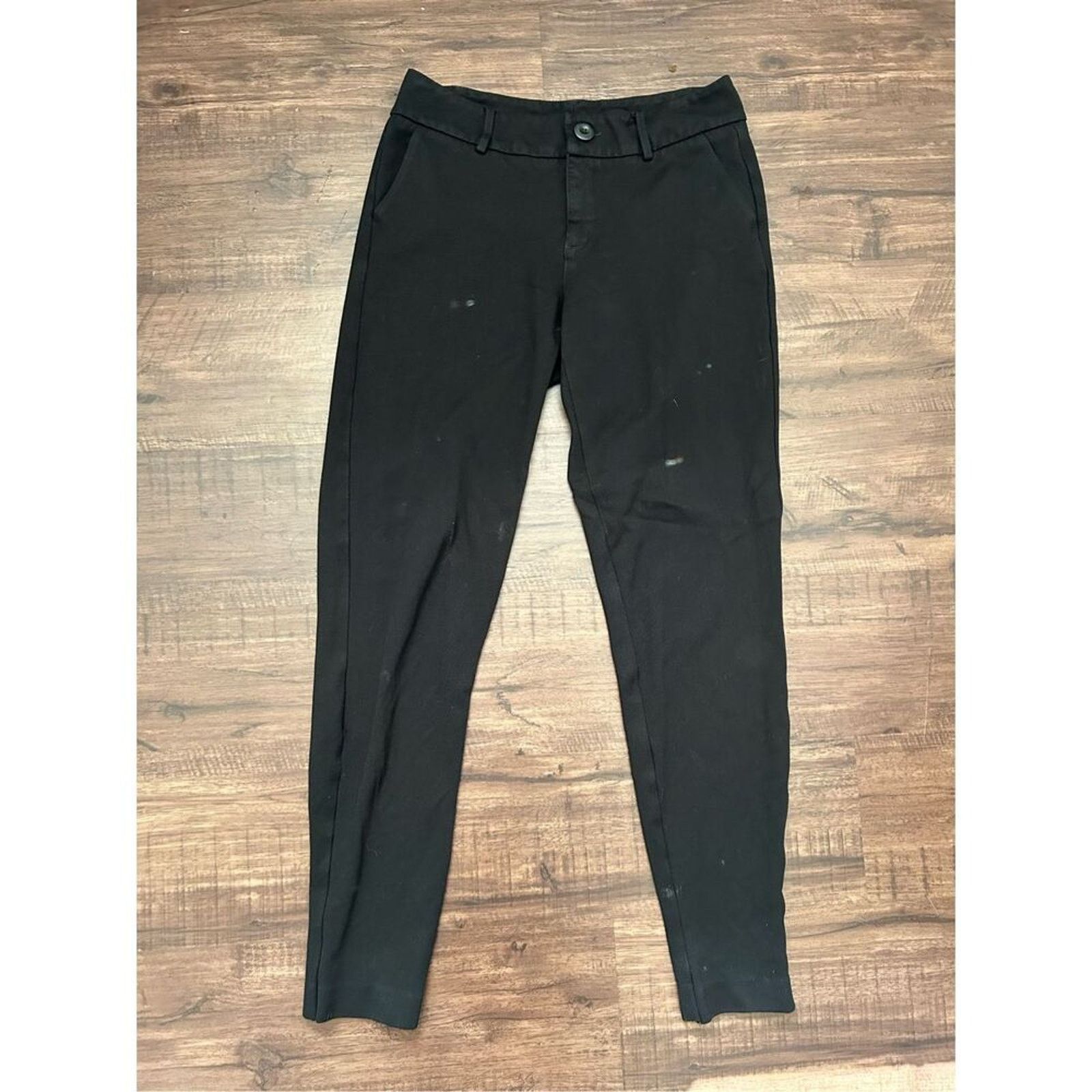 Anthropologie Cabi Black Stretch Skinny Stretch Dress Pants, Sz 10 Size 32" / US 10 / IT 46 - 1 Thumbnail
