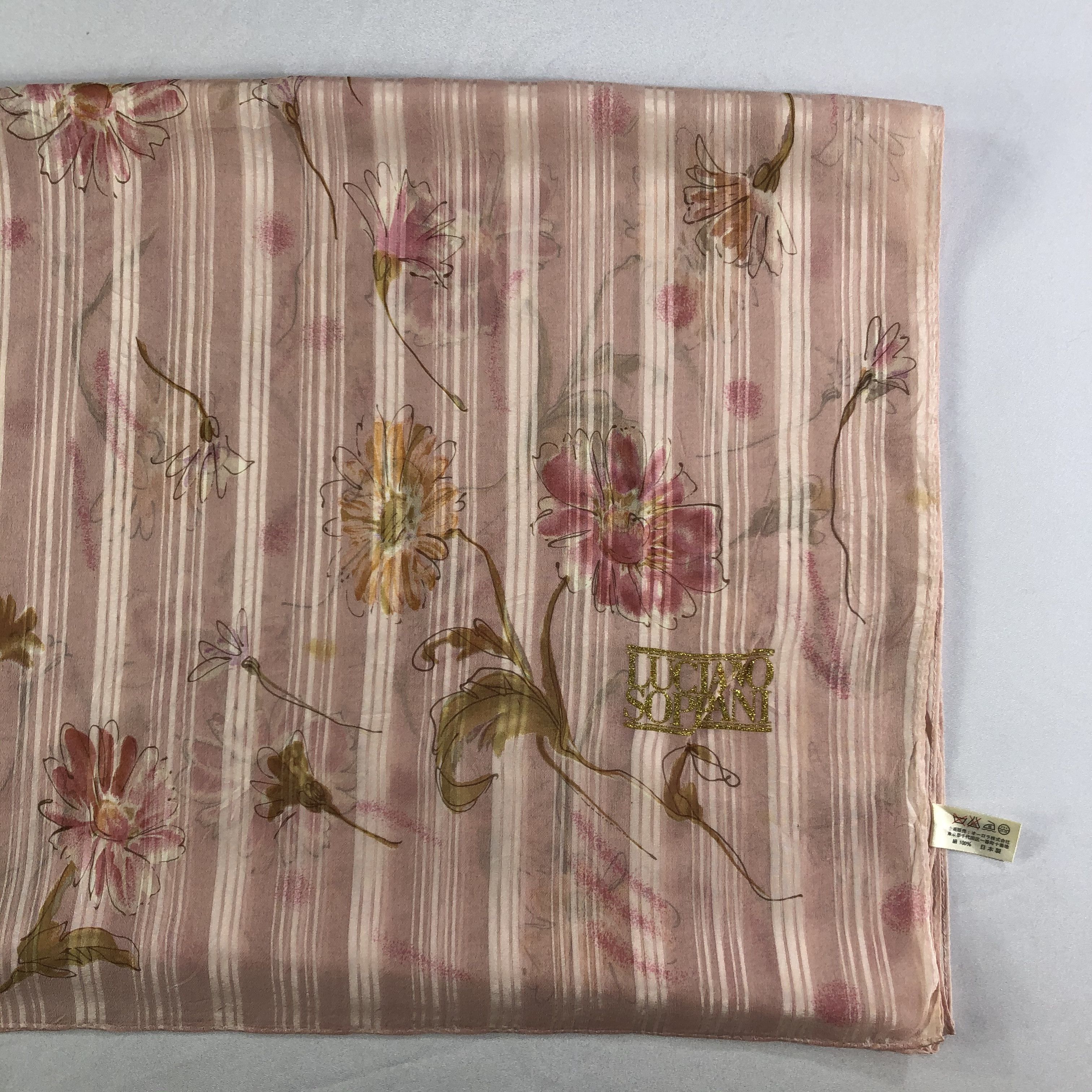 Vintage Vintage Luciano Soprani Silk Scarf Size ONE SIZE - 4 Thumbnail