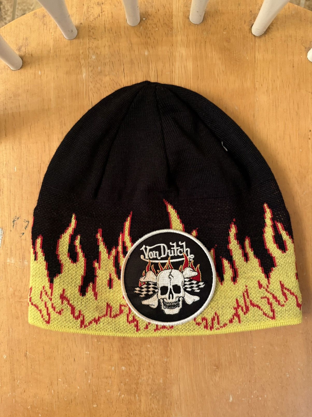 Von Dutch Von Dutch fire skull beanie Size ONE SIZE - 1 Thumbnail