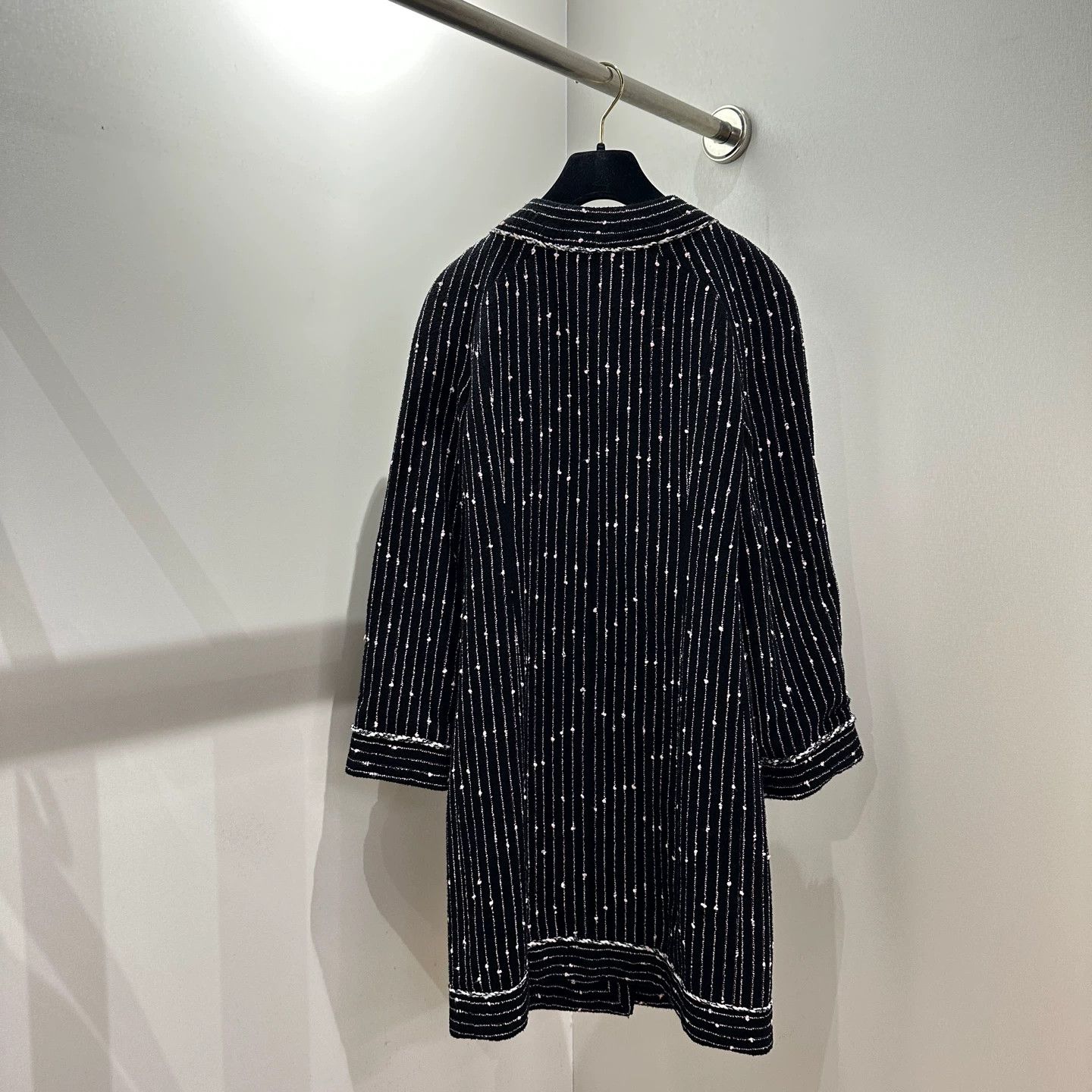 Chanel Chanel 23P Striped Long Cotton Coat 34 may269 Size XS / US 0-2 / IT 36-38 - 2 Thumbnail
