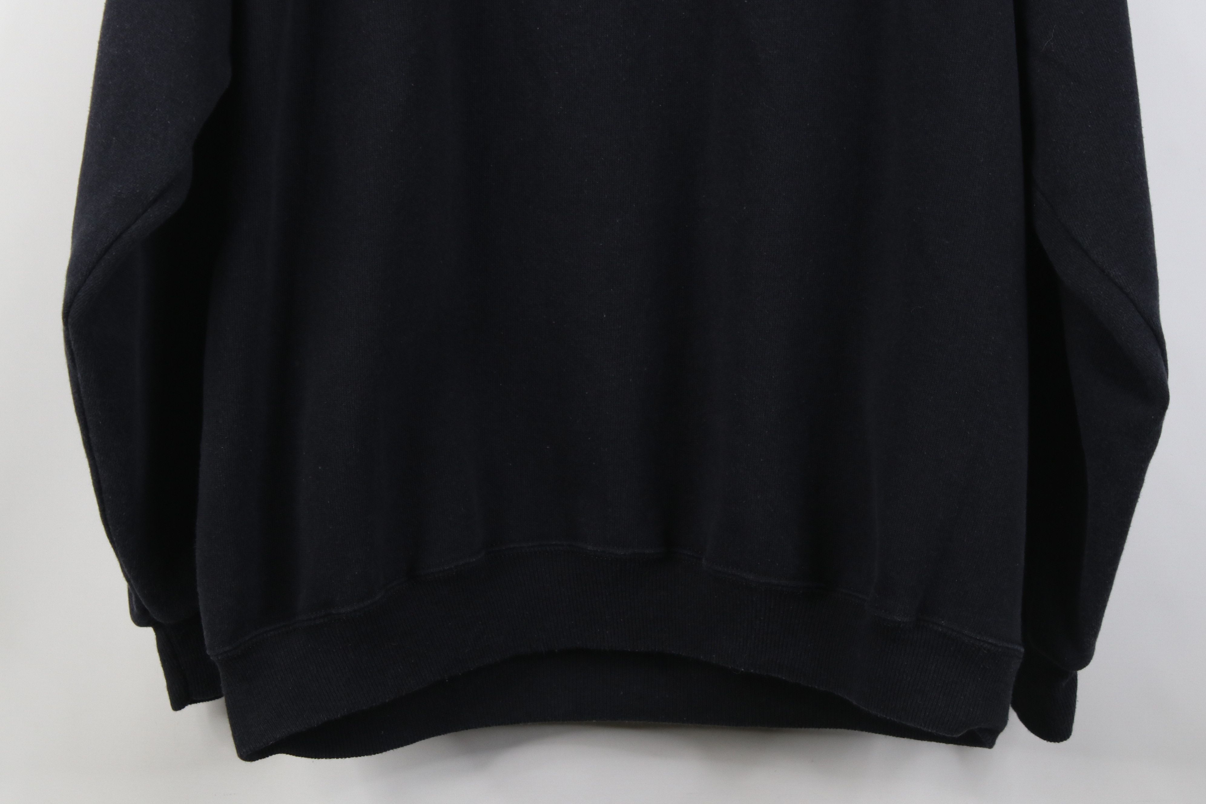 Vintage Vintage 90s Streetwear Blank Crewneck Sweatshirt Black USA Size L / US 10 / IT 46 - 11 Thumbnail