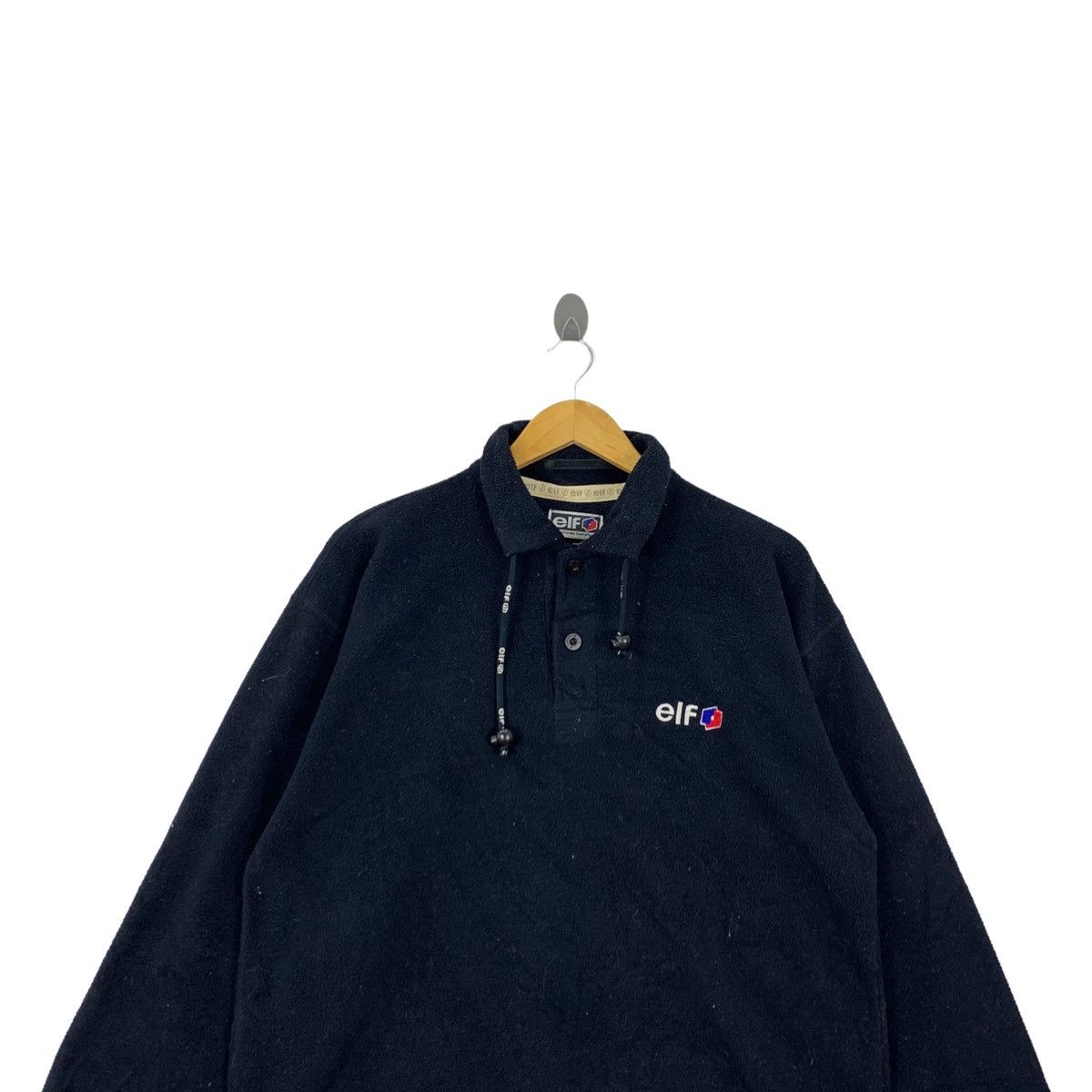 Vintage Vintage ELF Racing Motorsport Fleece Long Sleeve Jumper Size US L / EU 52-54 / 3 - 3 Thumbnail