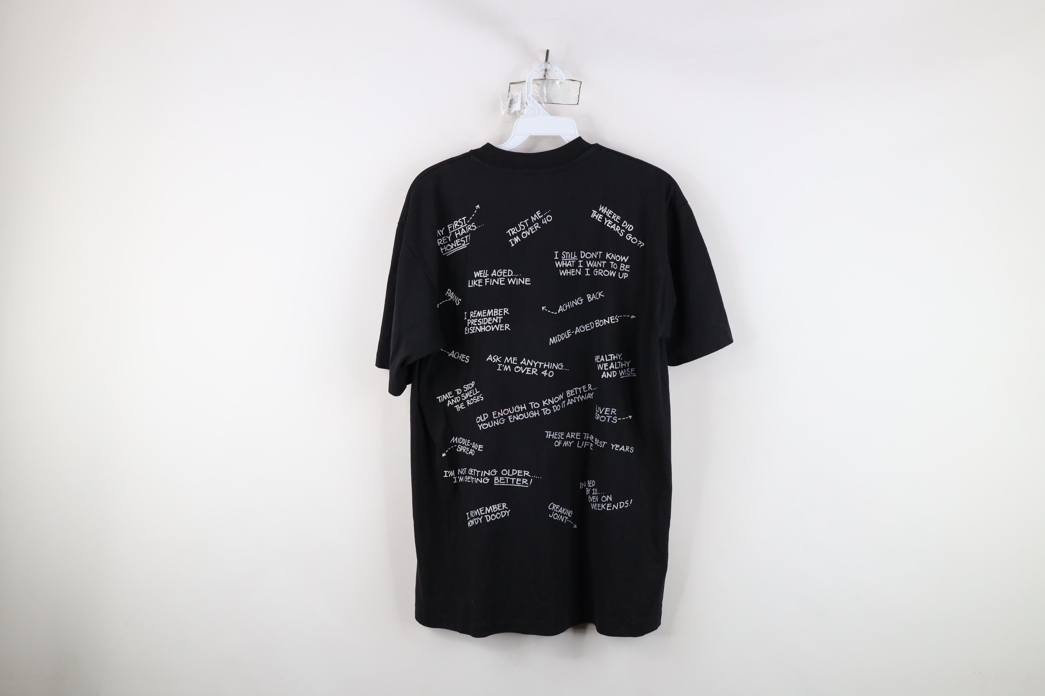 Vintage Vintage 90s Streetwear 40th Birthday Over 40 T-Shirt USA Size US L / EU 52-54 / 3 - 11 Thumbnail