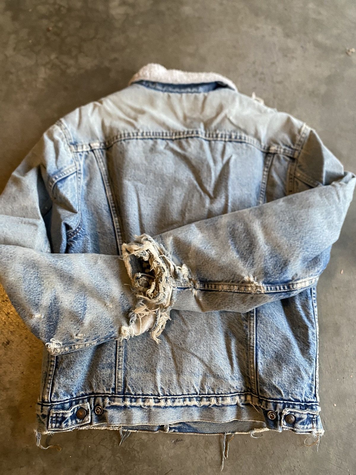 Levi's × Vintage Vintage Levi’s Denim Sherpa Lined Jacket Size US L / EU 52-54 / 3 - 6 Thumbnail