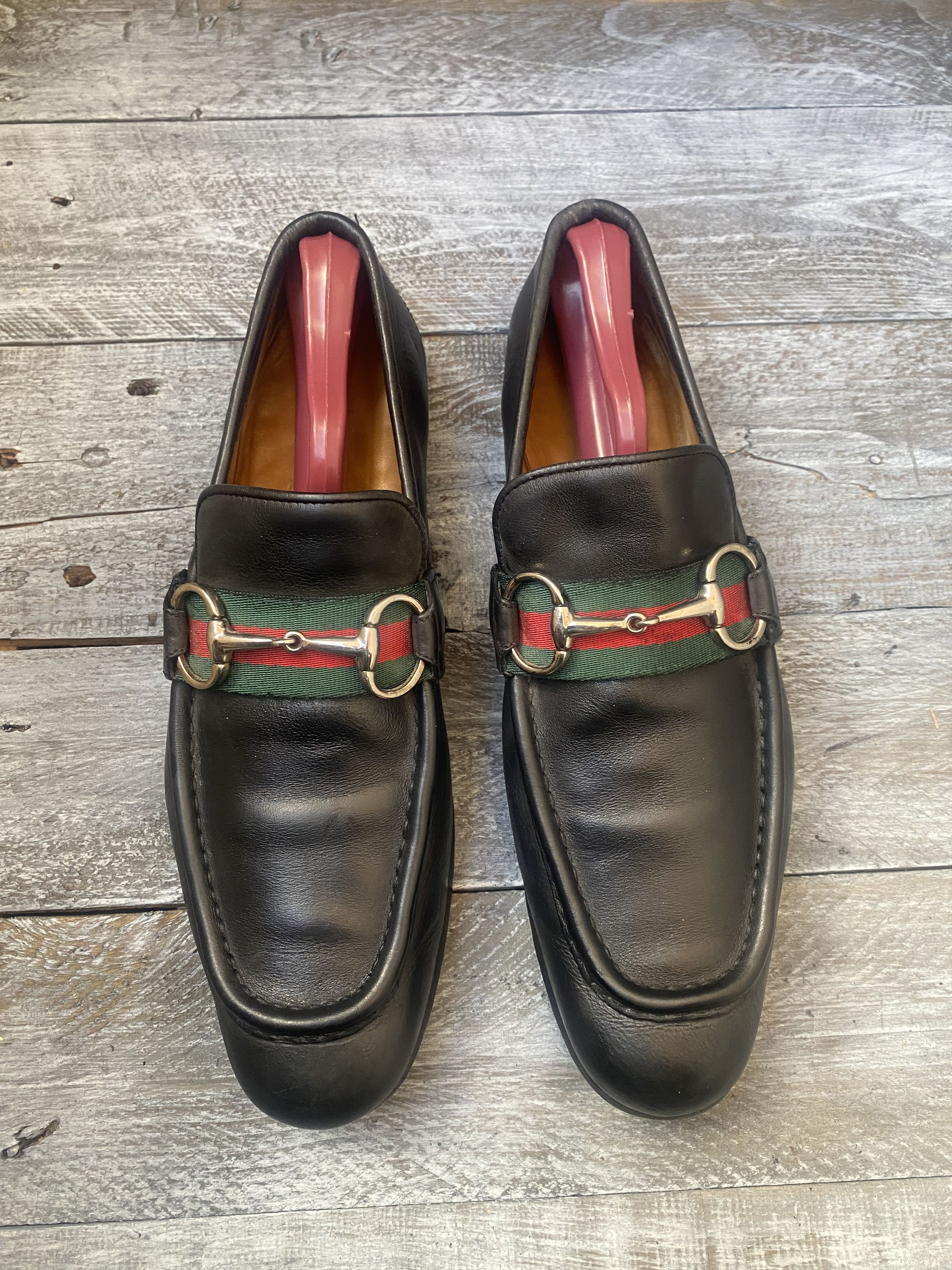 Designer × Gucci Gucci horsebit playboy three stripe jordan loafers sz 40E Size US 7 / EU 40 - 2 Thumbnail