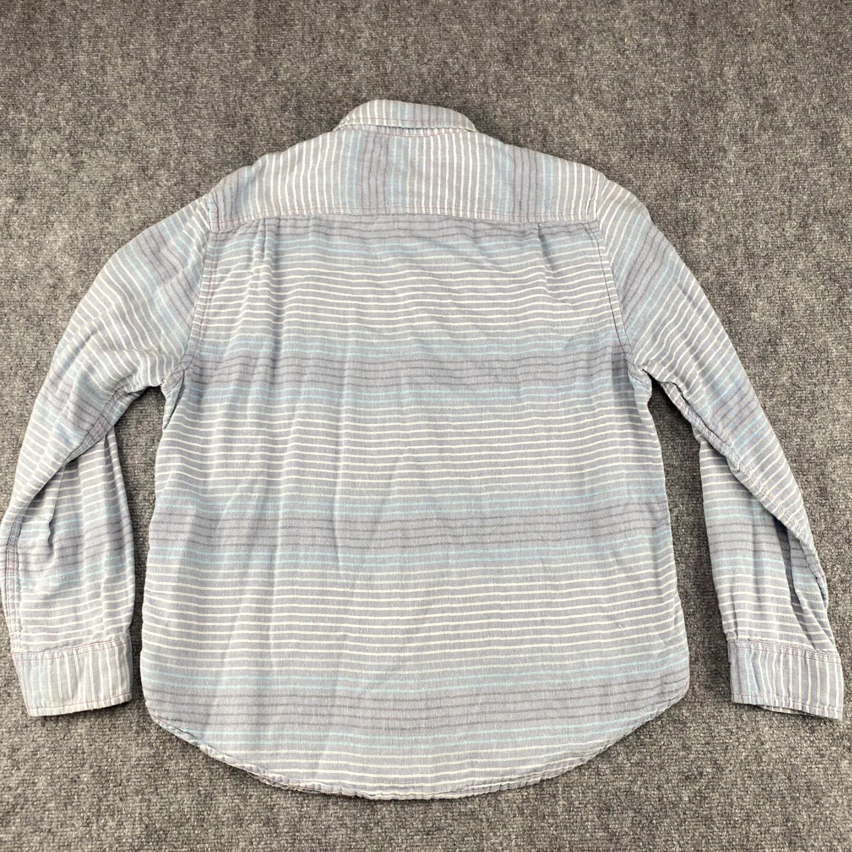 Carbon2Cobalt VINTAGE carbon2cobalt Shirt Mens Large Blue Striped Cotton Long Sleeve Button Up Size US L / EU 52-54 / 3 - 4 Thumbnail