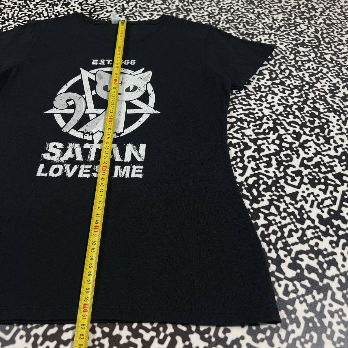 Japanese Brand Vintage Y2K Satan Loves Me Gothic Band Style T-shirt Devil Size M / US 6-8 / IT 42-44 - 16 Thumbnail