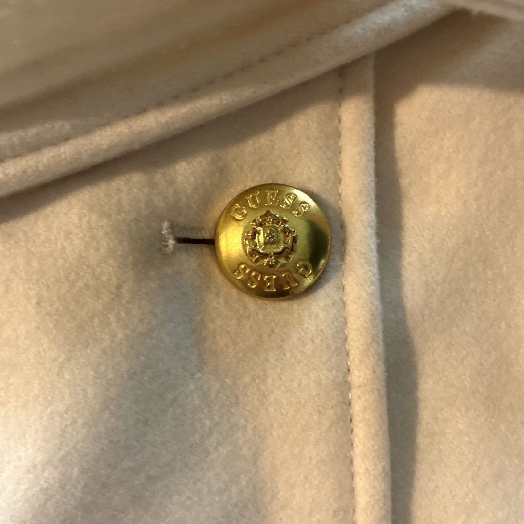 Guess GUESS White Trenchcoat With Gold Button Accents Women XS Size XS / US 0-2 / IT 36-38 - 5 Thumbnail