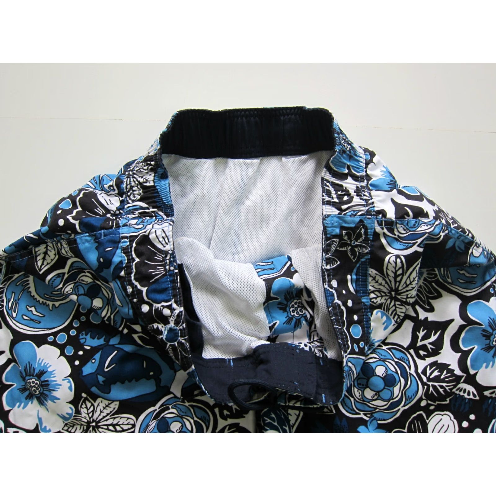 Nautica Nautica Blue Hawaiian Floral Lined Swim Beach Board Shorts Men Size Large Size US 33 - 6 Thumbnail