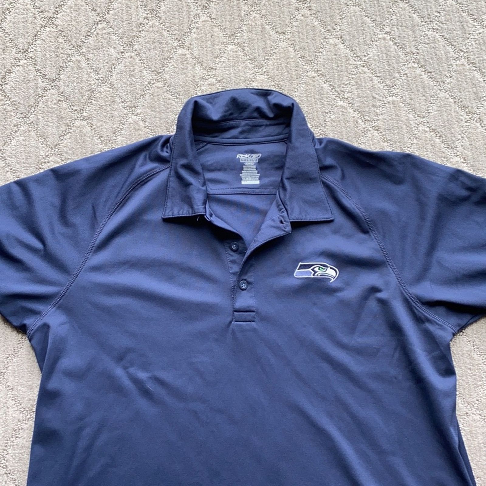 Reebok Reebok NFL SEAHAWKS long sleeve tee football blue sz L Size US L / EU 52-54 / 3 - 4 Thumbnail