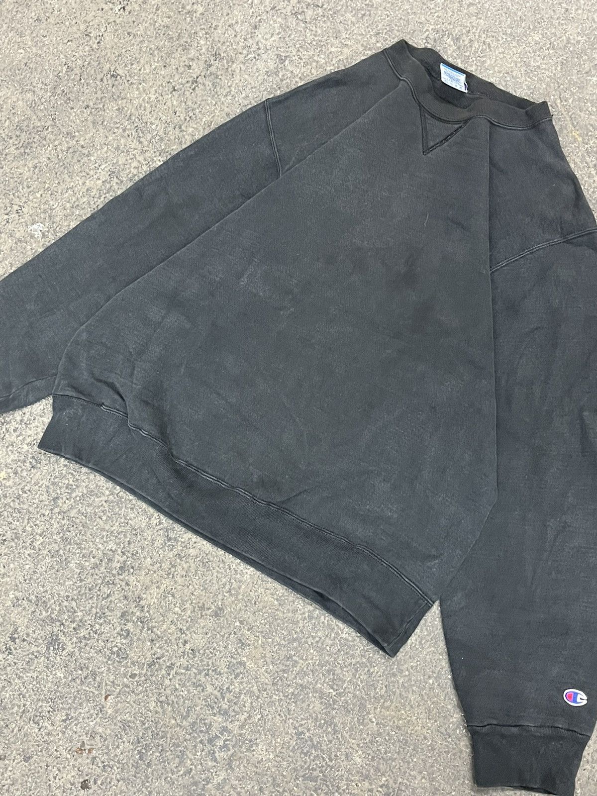 Champion × Vintage Champion 90s blank sweatshirt black vintage hype skater Size US XL / EU 56 / 4 - 3 Thumbnail