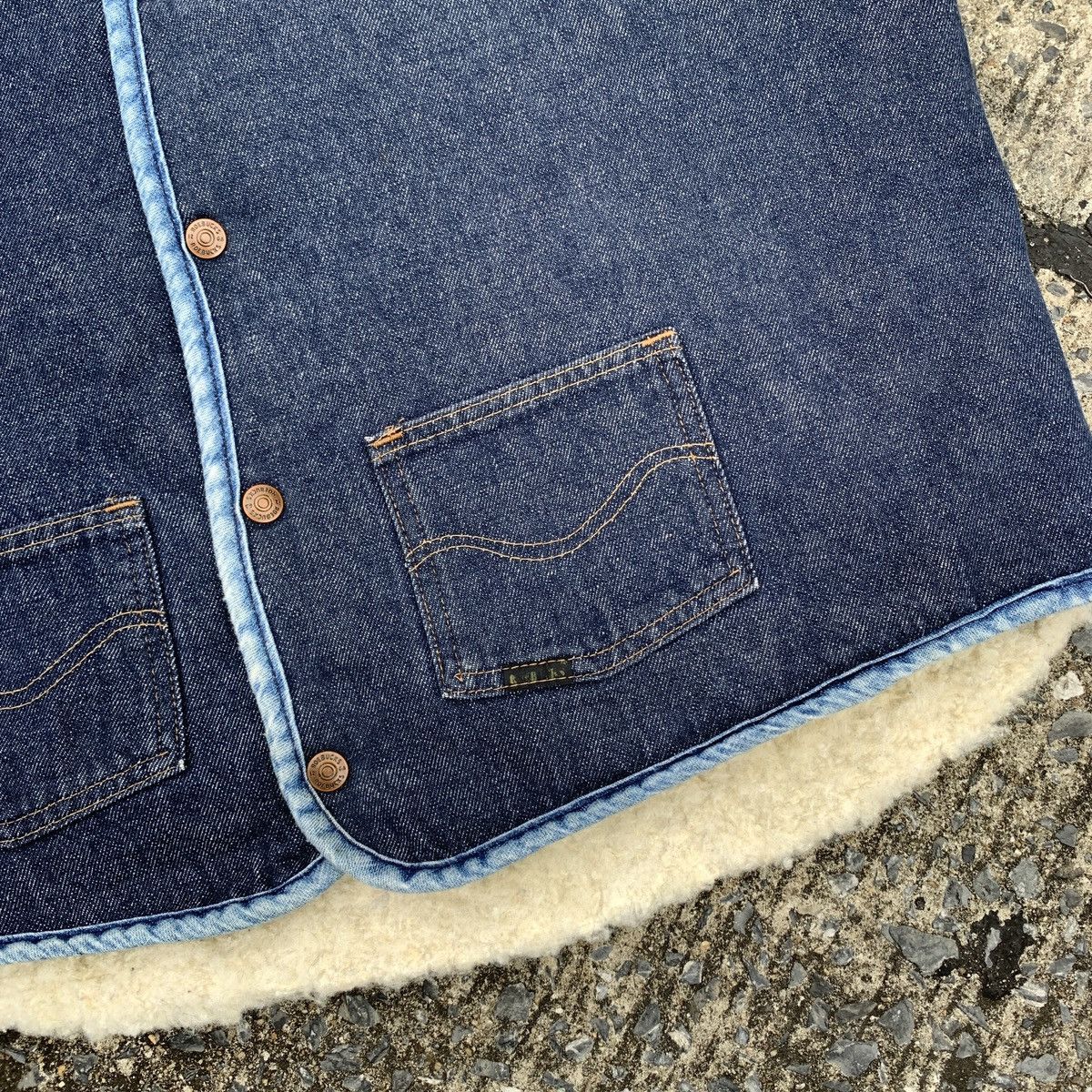 Sears × Vintage Roebuck’s by Sears USA 70s Denim Vest Size US L / EU 52-54 / 3 - 3 Thumbnail