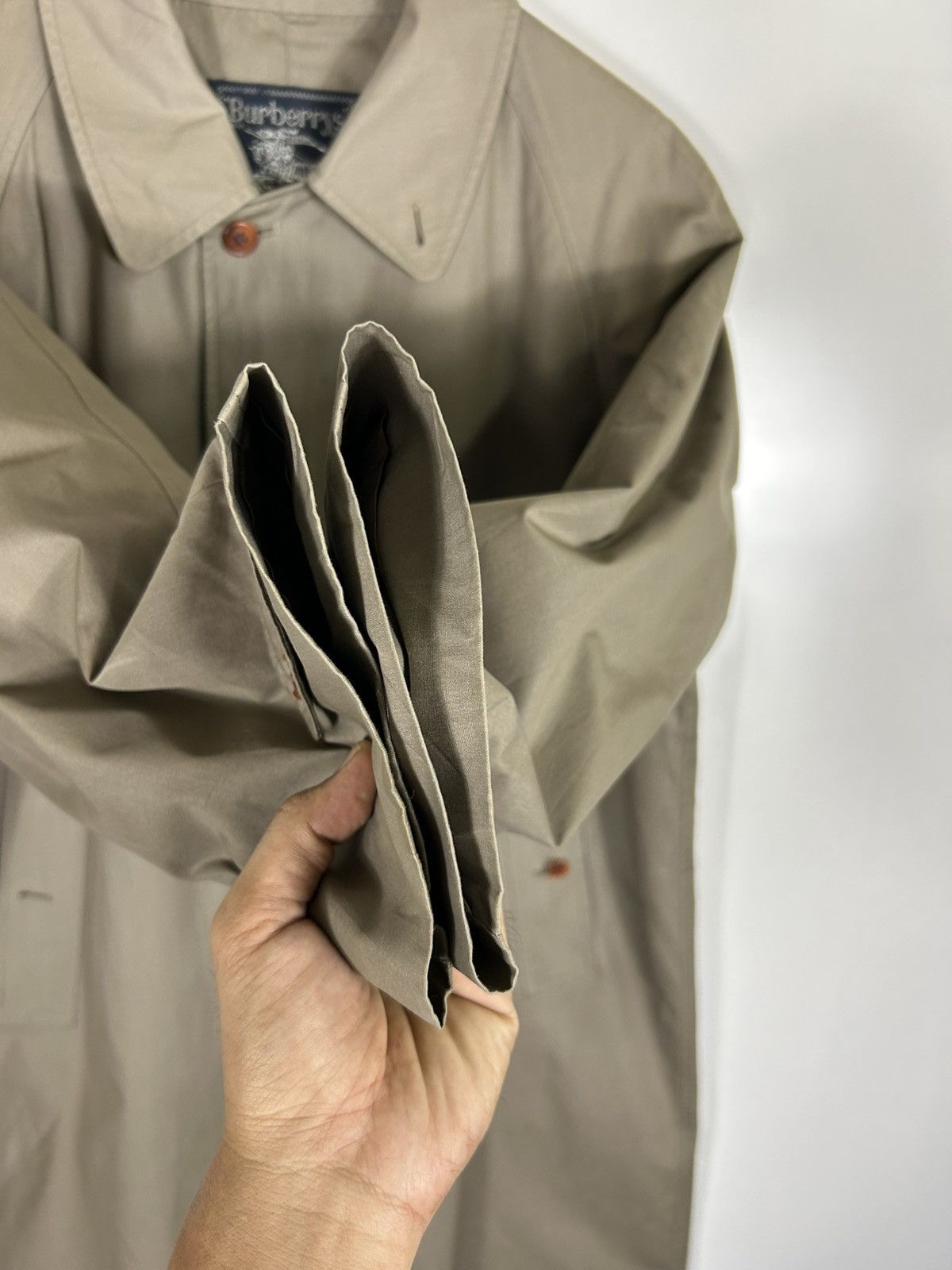 Burberry ⚡️Vintage Burberrys Button Long Coat Jacket Size US M / EU 48-50 / 2 - 7 Thumbnail