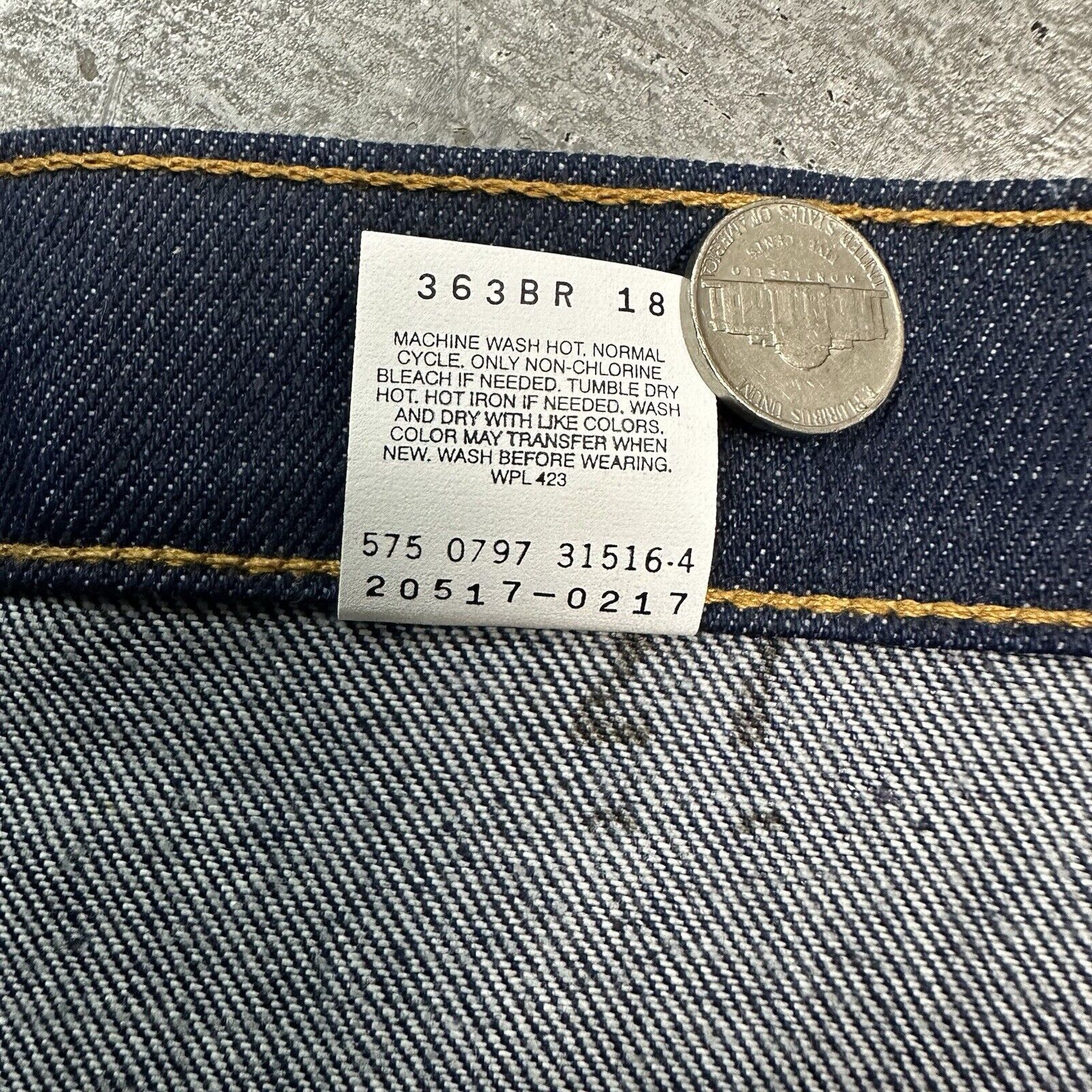 Levi's × Vintage Vintage 90s Levi’s 517 Bootcut Dark Wash Denim Jeans 38x34 Size US 38 / EU 54 - 8 Thumbnail