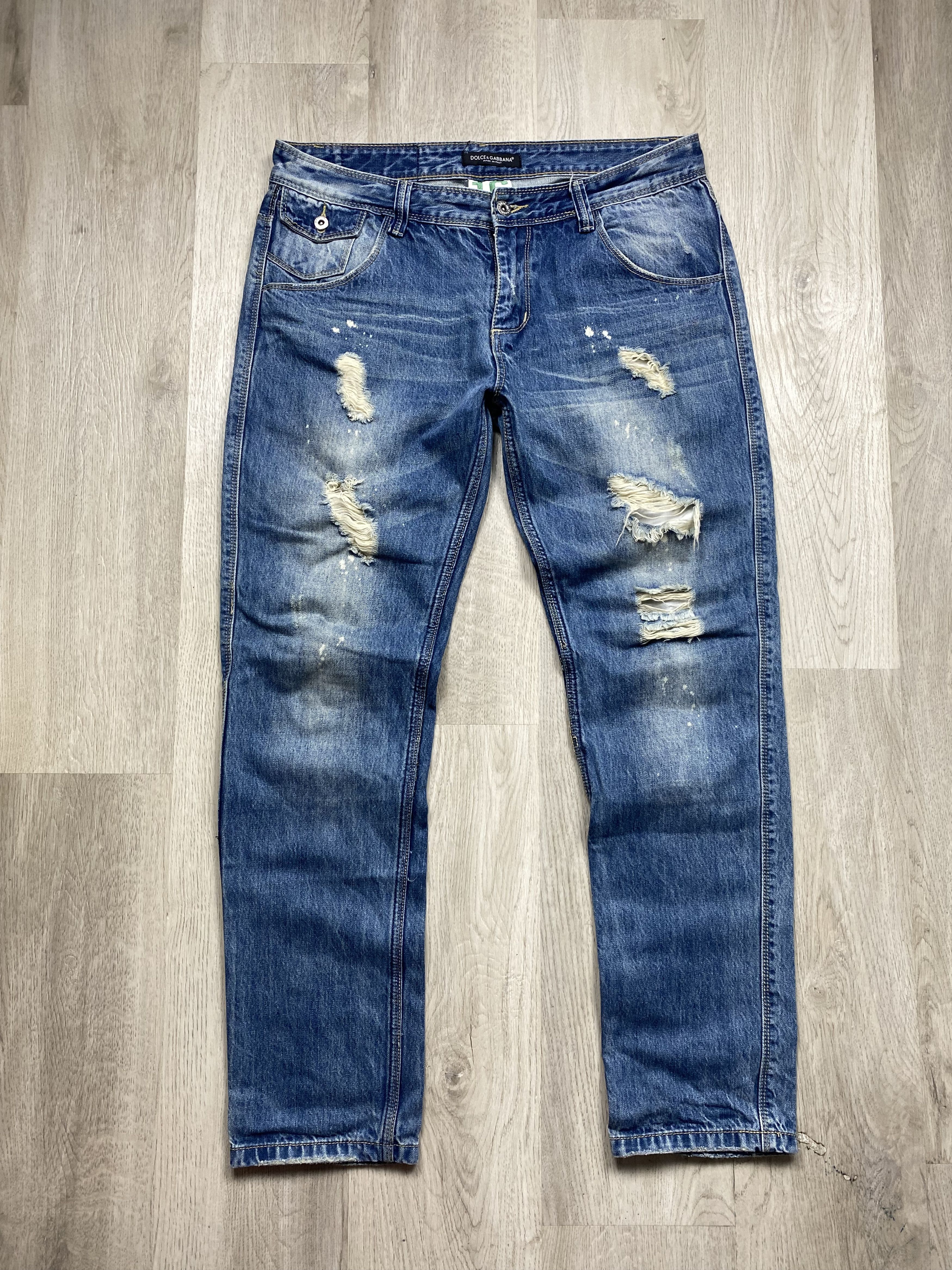 Dolce & Gabbana Dolce & Gabbana Mens Denim Pants Jeans Y2K Size US 34 / EU 50 - 4 Thumbnail