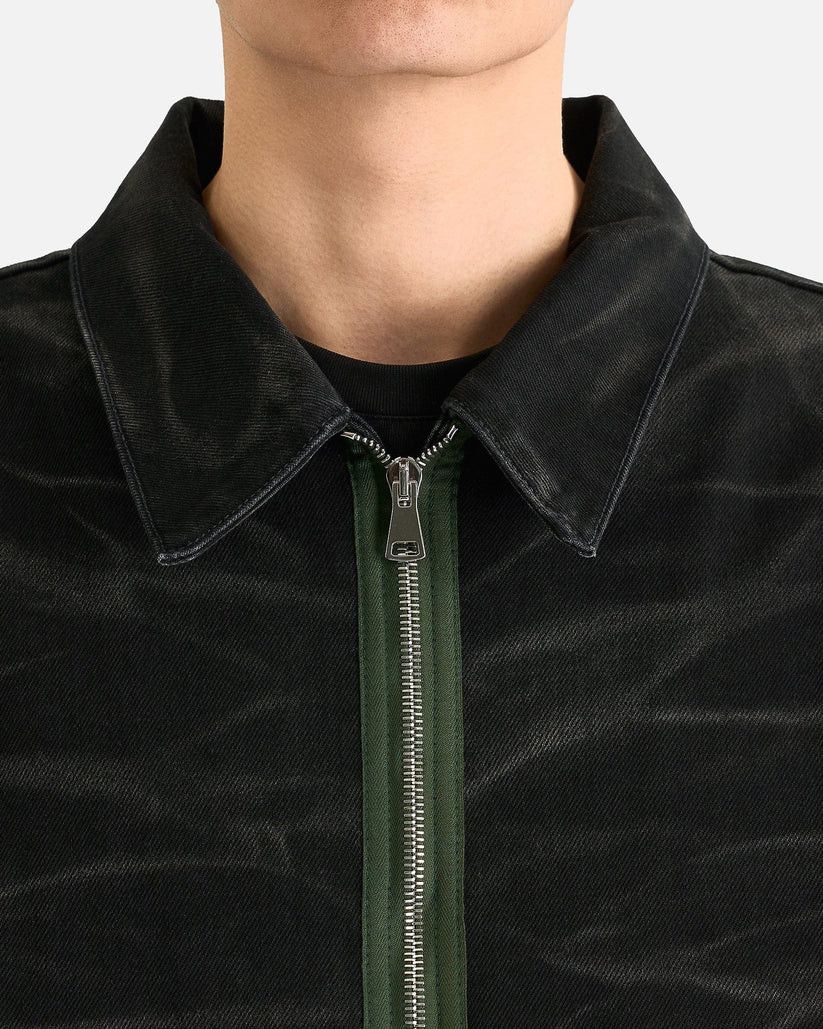 Namacheko o1s1v1r1oon0825 Zebra Denim Jacket in Whased Black Size US XL / EU 56 / 4 - 4 Thumbnail