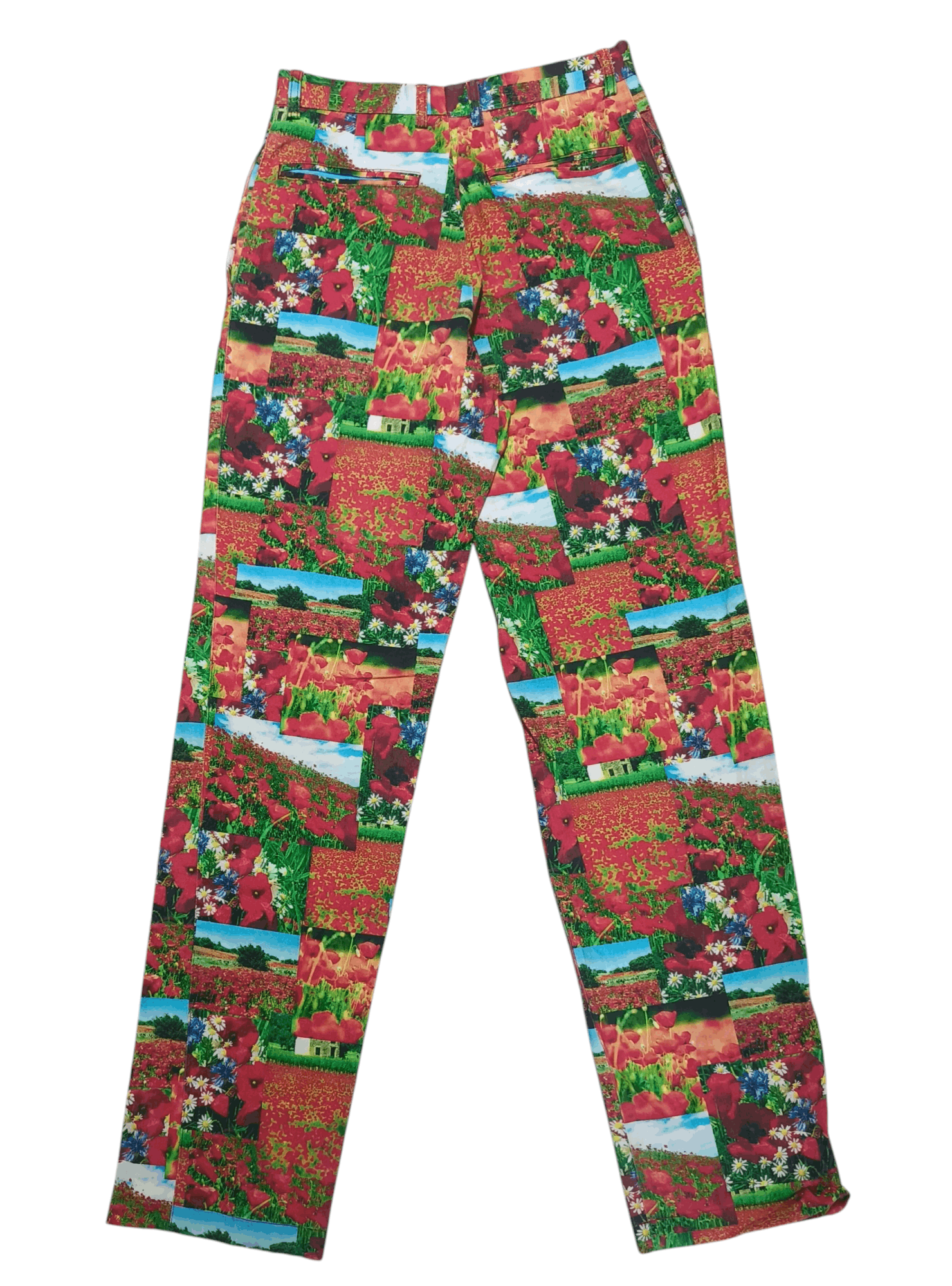 Japanese Brand Vintage Y2K AGE Scenic Border Floral AOP Stretch Jeans Pants Size 28" / US 6 / IT 42 - 2 Thumbnail