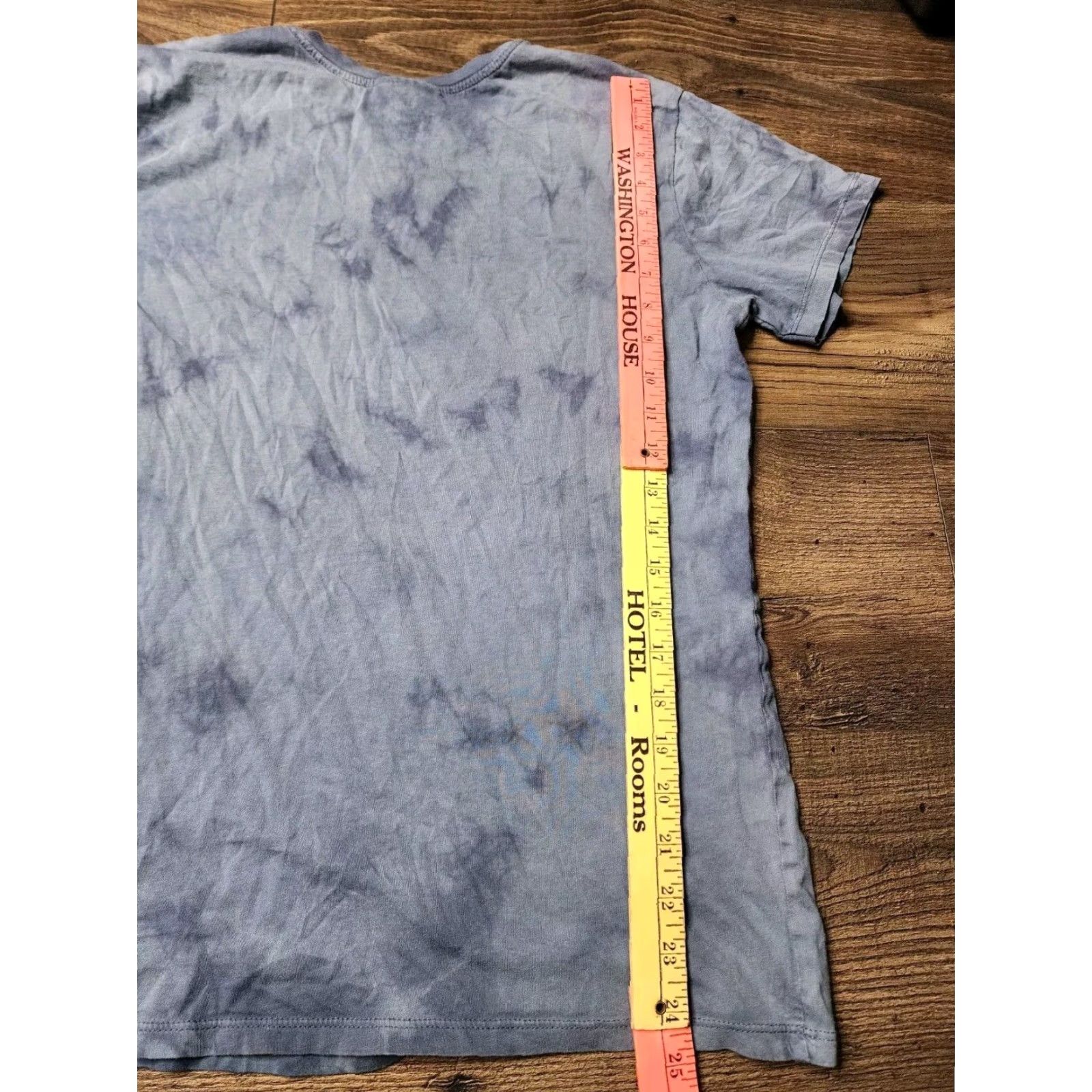 Vintage AC/DC Tie Dye T Shirt Womens Medium Blue Band Tee Size M / US 6-8 / IT 42-44 - 3 Thumbnail
