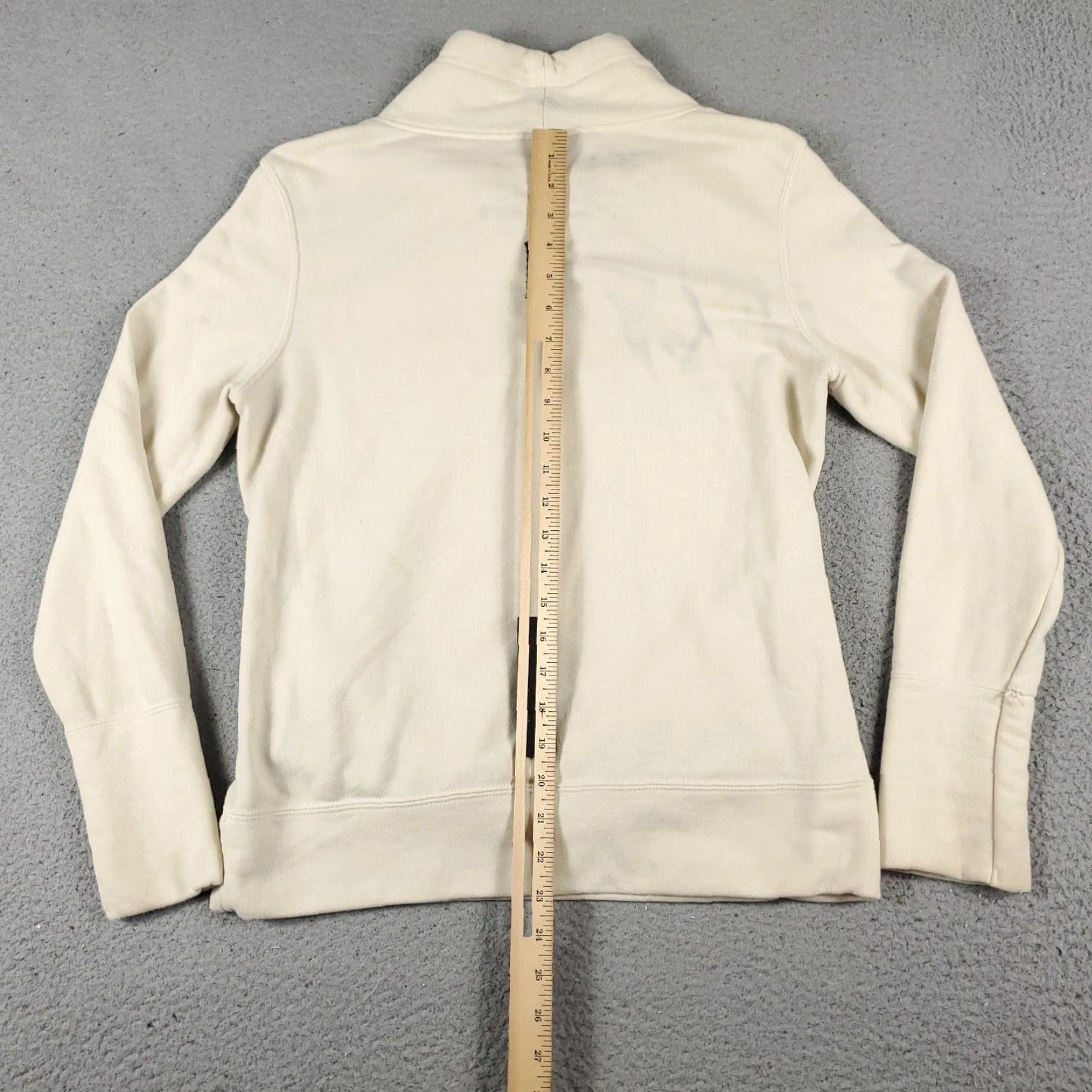 Puma PUMA Sweatshirt Women M Beige Cowl Neck Pullover Knit Logo Regular Womens Size M / US 6-8 / IT 42-44 - 6 Thumbnail