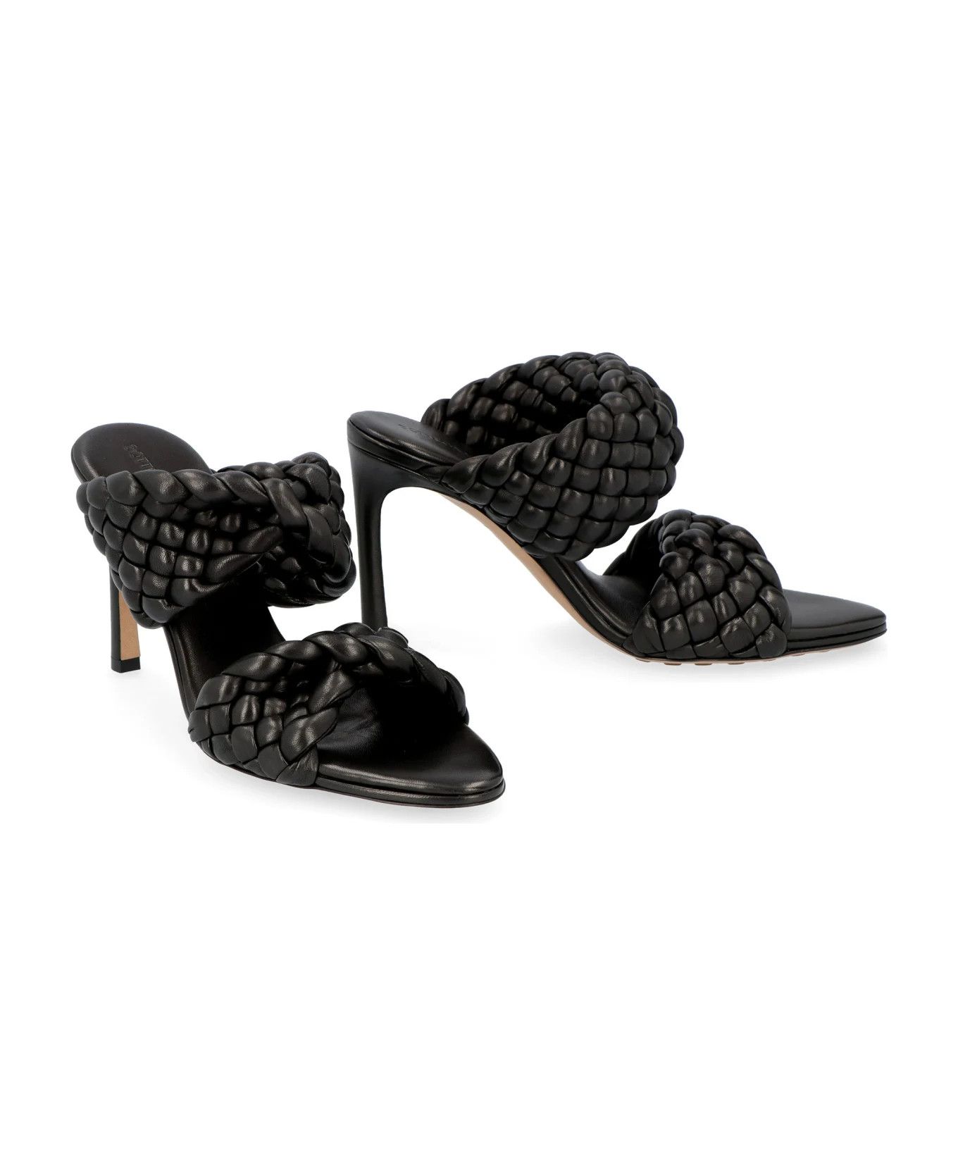 Bottega Veneta o1mle0325 BV Curve Mules in Black Size US 7 / IT 37 - 3 Thumbnail