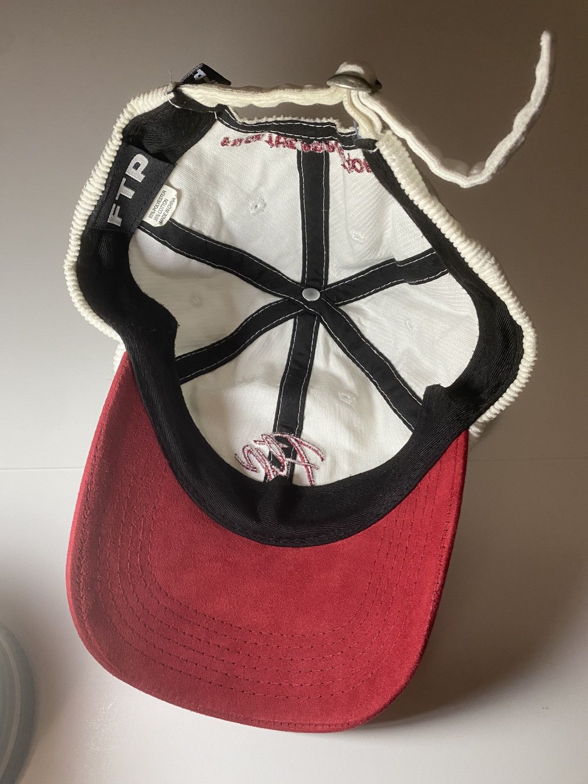 Fuck The Population FTP Corduroy Script Hat Size ONE SIZE - 4 Thumbnail