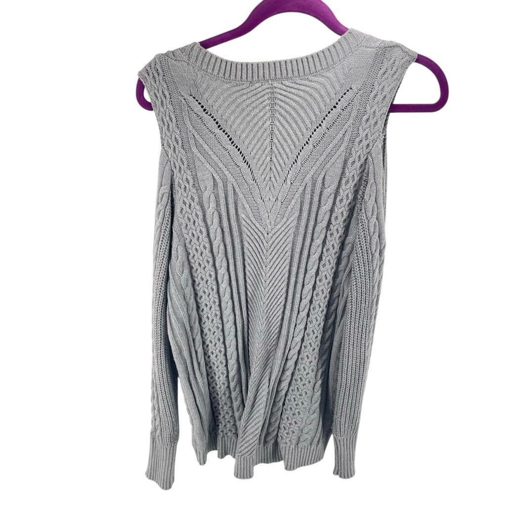 Other Lane Bryant Women's Cable Knit Cold Shoulder Pullover Sweate Size XL / US 12-14 / IT 48-50 - 2 Thumbnail