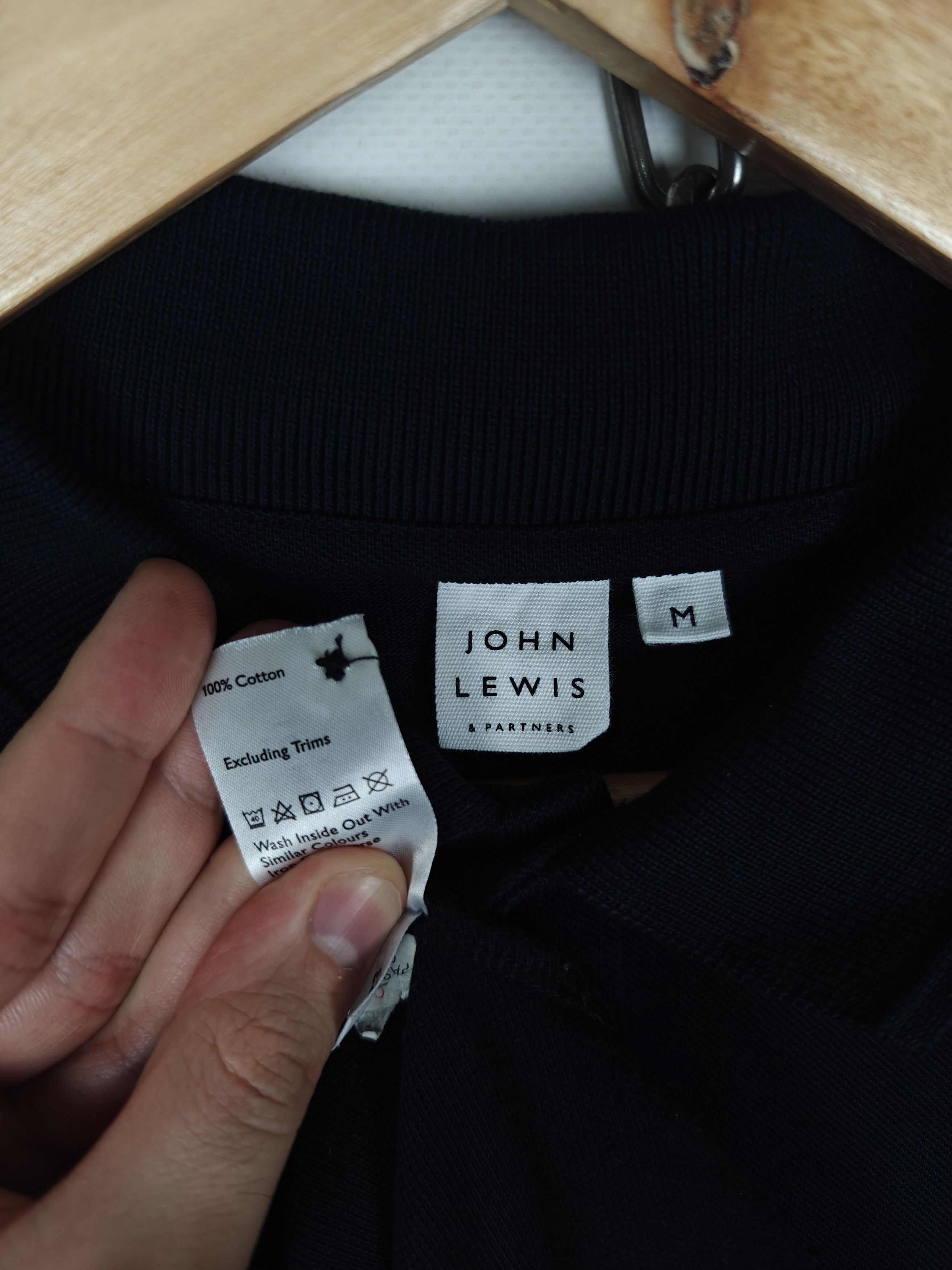 Other John Lewis Longsleeve Collared Pullover Black size M Size US M / EU 48-50 / 2 - 7 Thumbnail