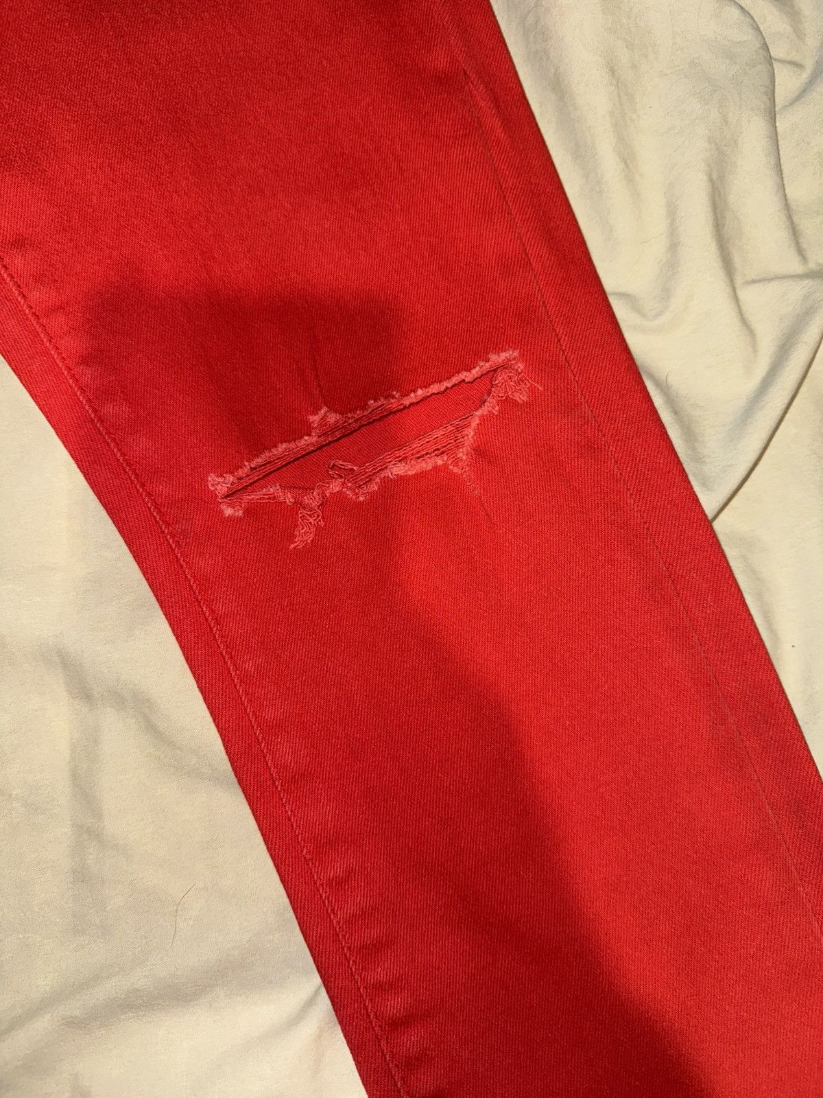 Purple Brand Size 31 Red & ripped purple jeans Size US 31 - 4 Thumbnail