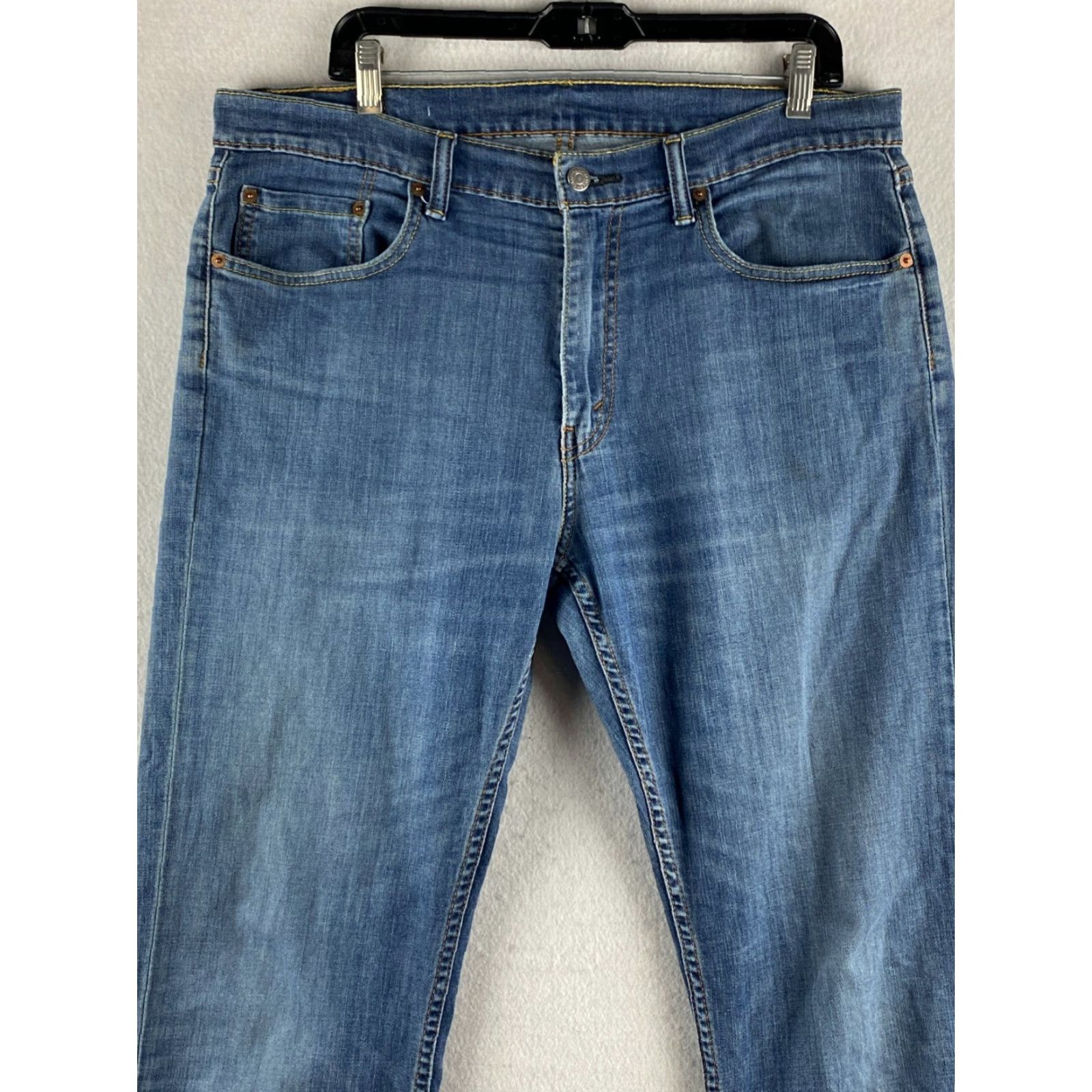 Levi's Levi's Jeans Mens 559 Blue Relaxed Straight 36 x 32 Distressed Medium Wash Denim 5-Pocket Design Jeans Mens Size US 36 / EU 52 - 2 Thumbnail