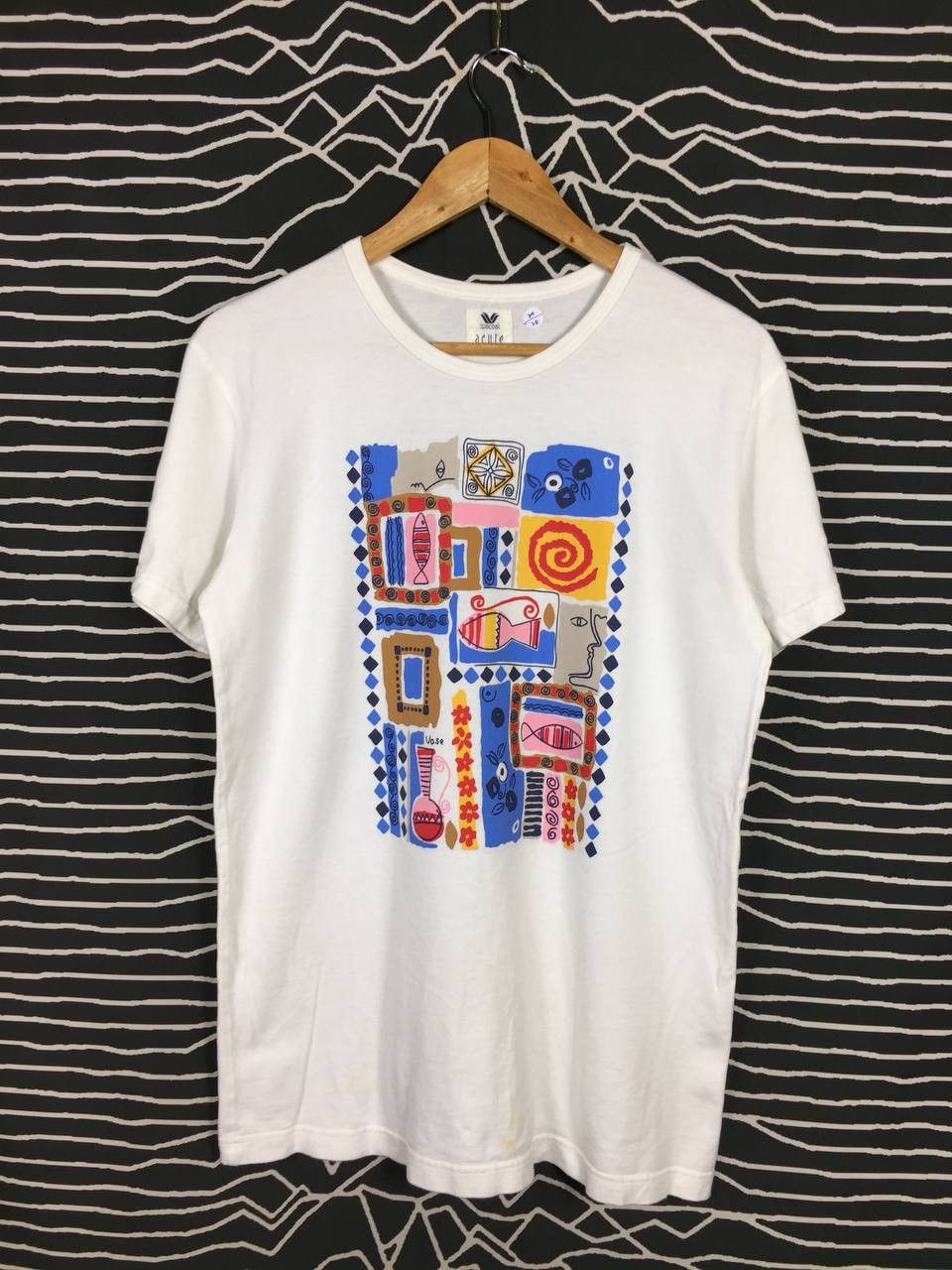 Japanese Brand × Vintage Wacoal Acute Japanese Brand Vase & Fish Pop Art Tee Size US M / EU 48-50 / 2 - 2 Thumbnail