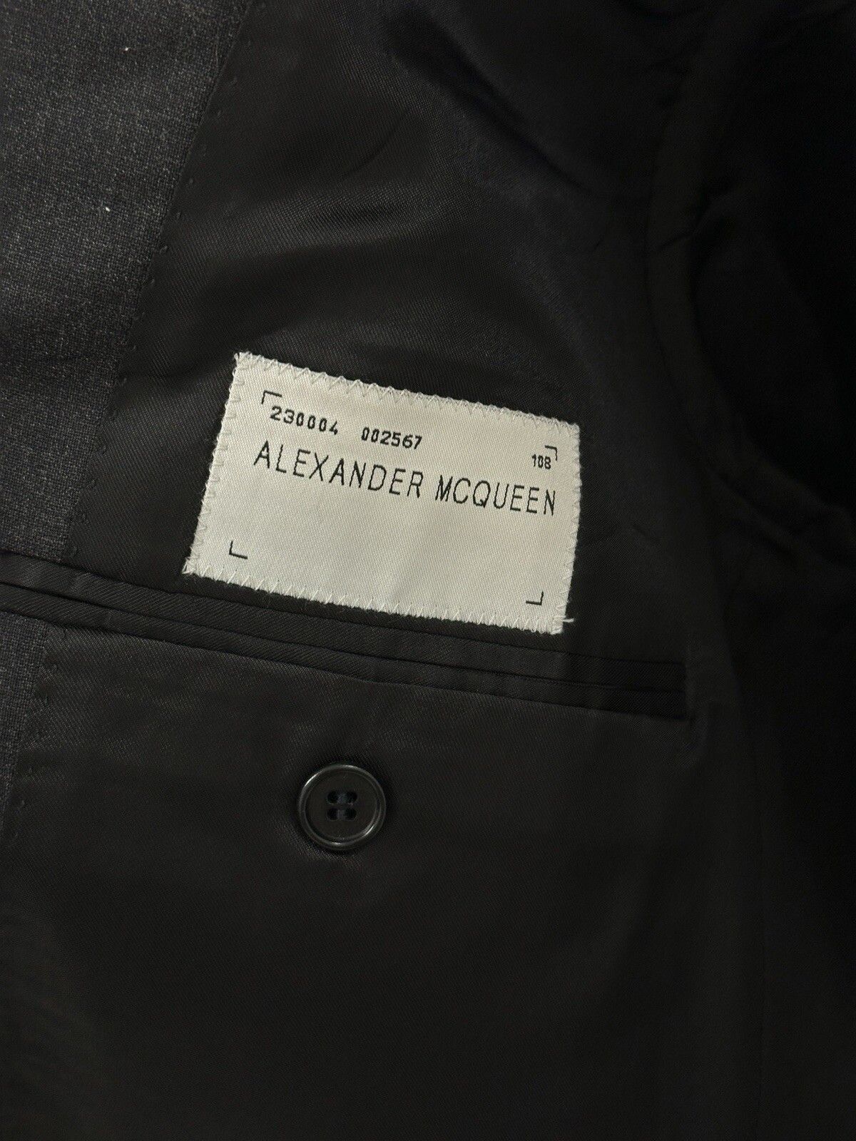 Alexander McQueen Vintage 2000s Alexander McQueen Blazer Jacket Rare Archive Size 52R - 13 Thumbnail