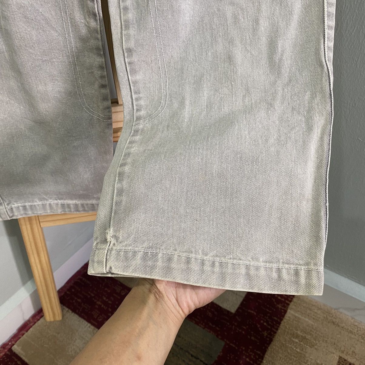Vans VINTAGE RARE VANS Baggy Cargo Jeans - Washed Grey Denim Size US 29 - 9 Thumbnail
