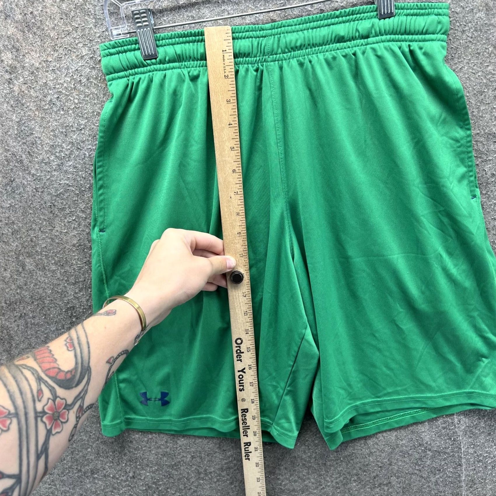 Under Armour Under Armour Shorts Mens M Green Athletic Basketball Gym 9 Inseam Mens Size US 31 - 6 Thumbnail